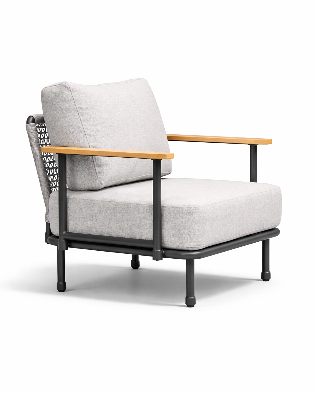 Warsaw Off-White Outdoor Lounge Sofa Chair