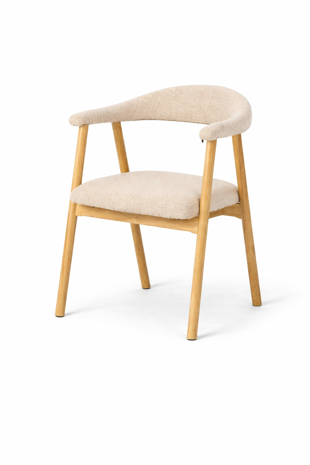 Savero Beige Wooden Dining Chair
