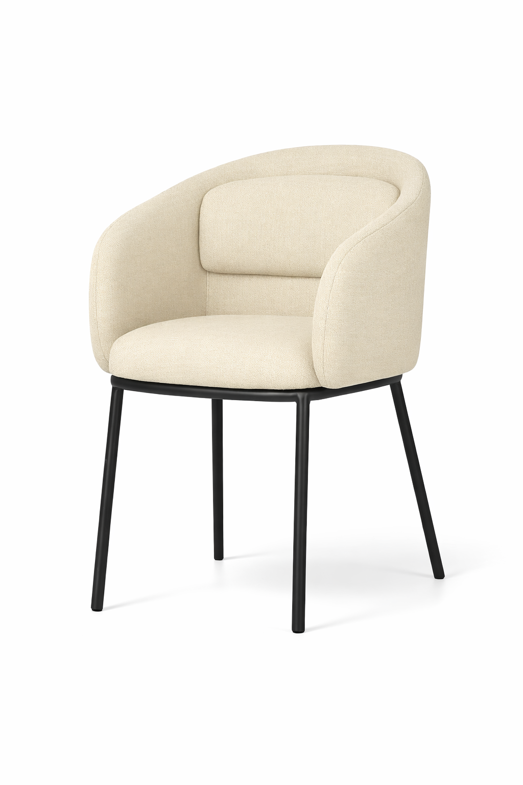 Torvani Beige Boucle Dining Chair