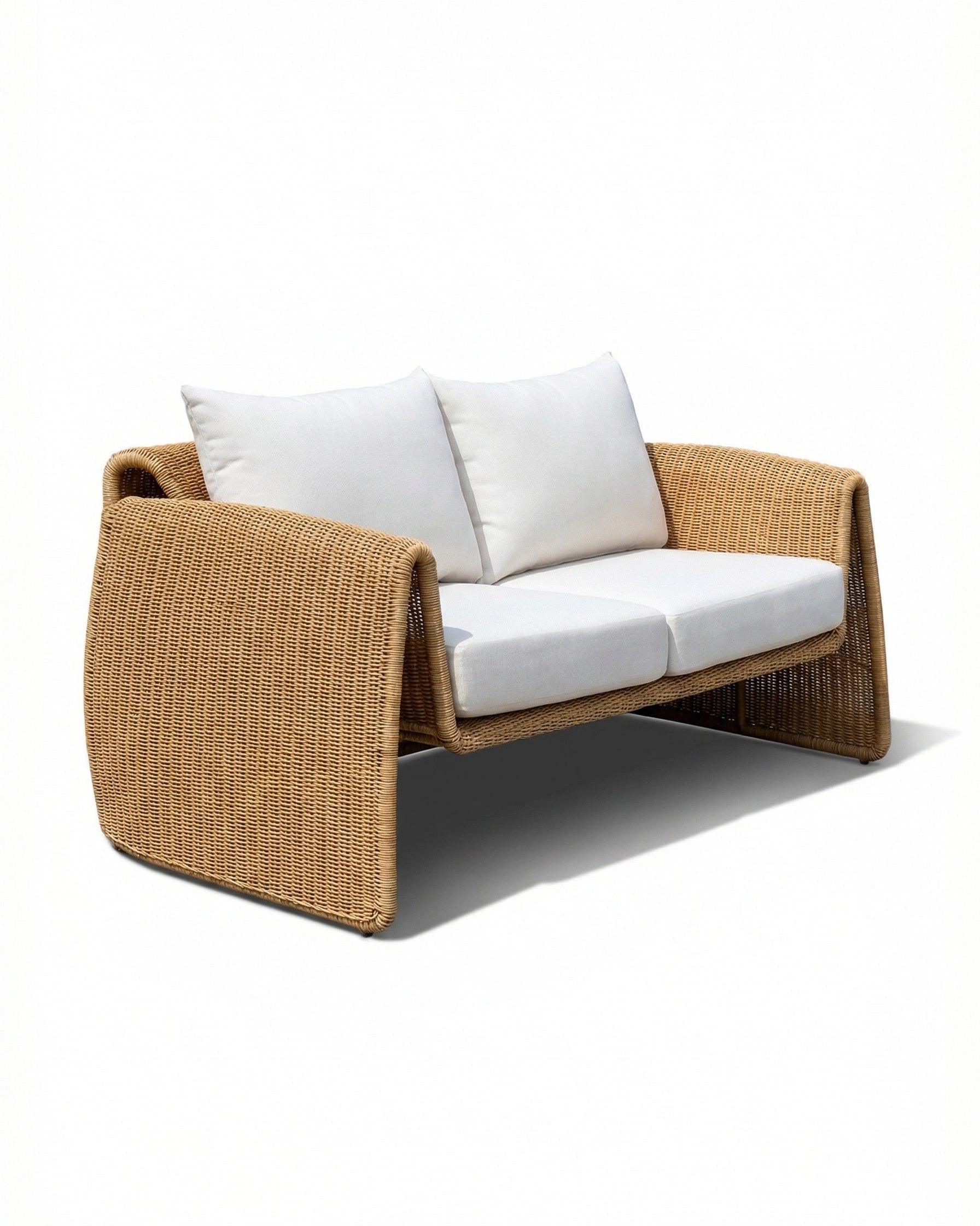 Alaska Woven Brown Outdoor 2 Seater
