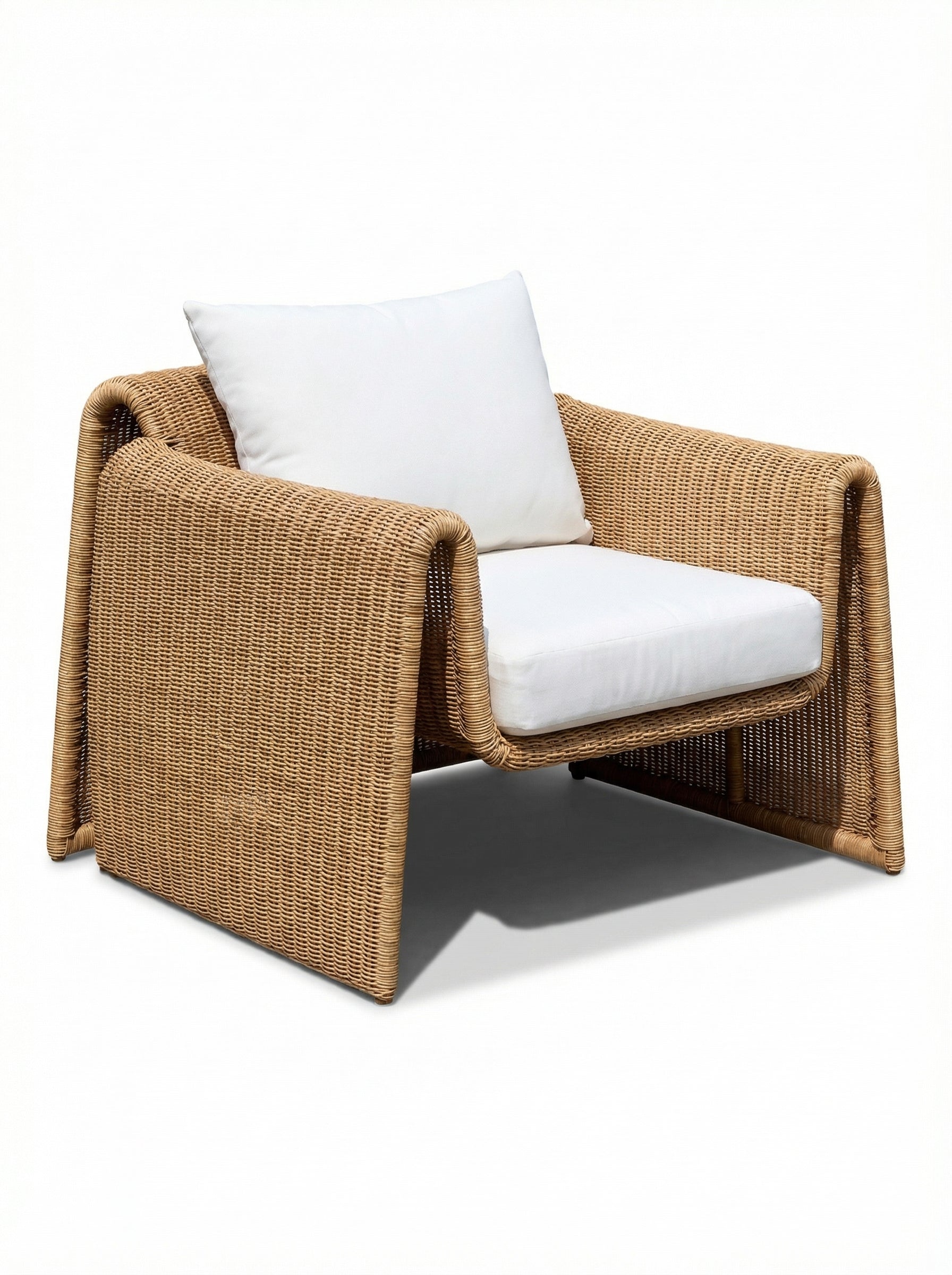 Alaska Woven Brown Outdoor Lounge Chair