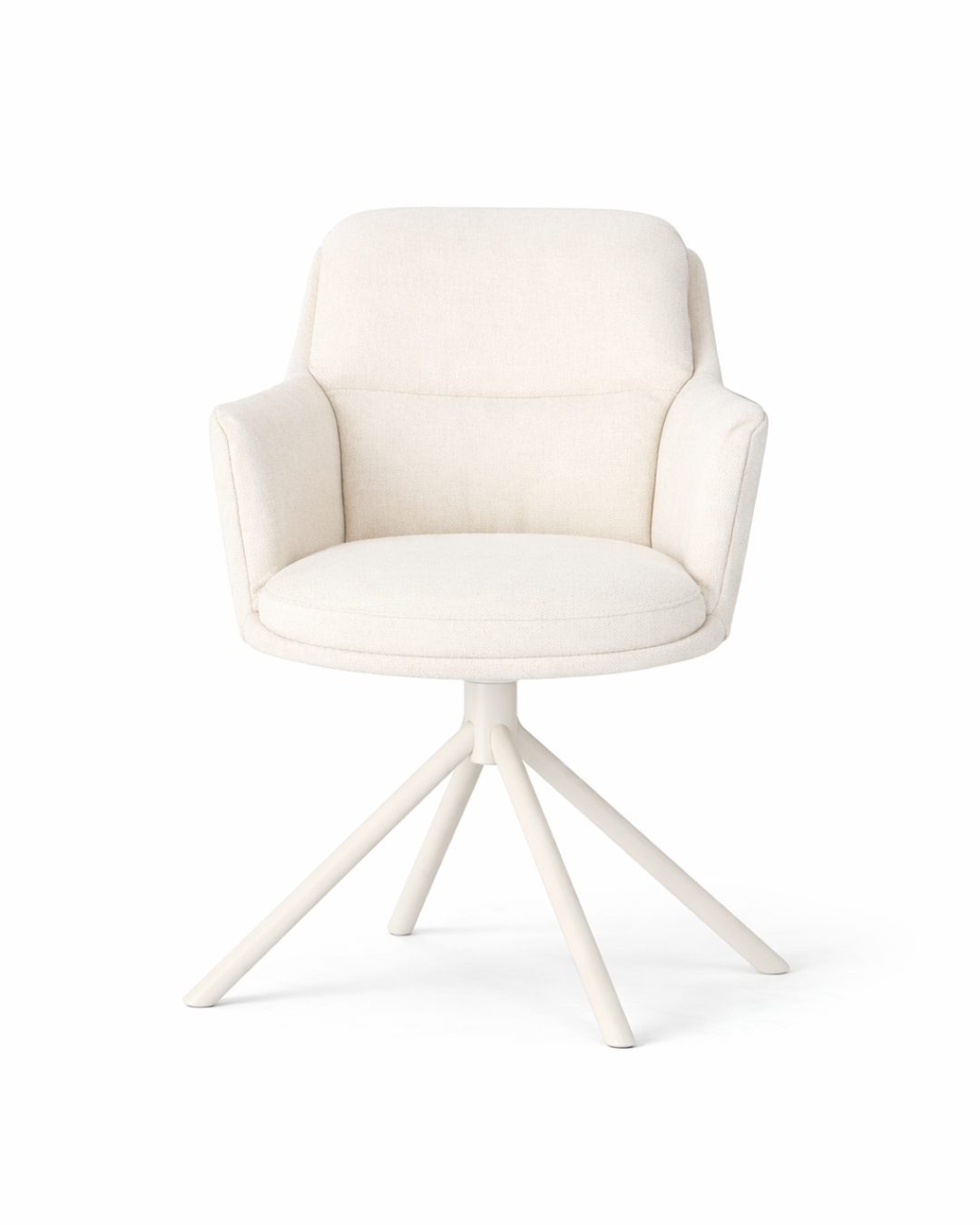 Allegra Off White Swivel Dining Chair