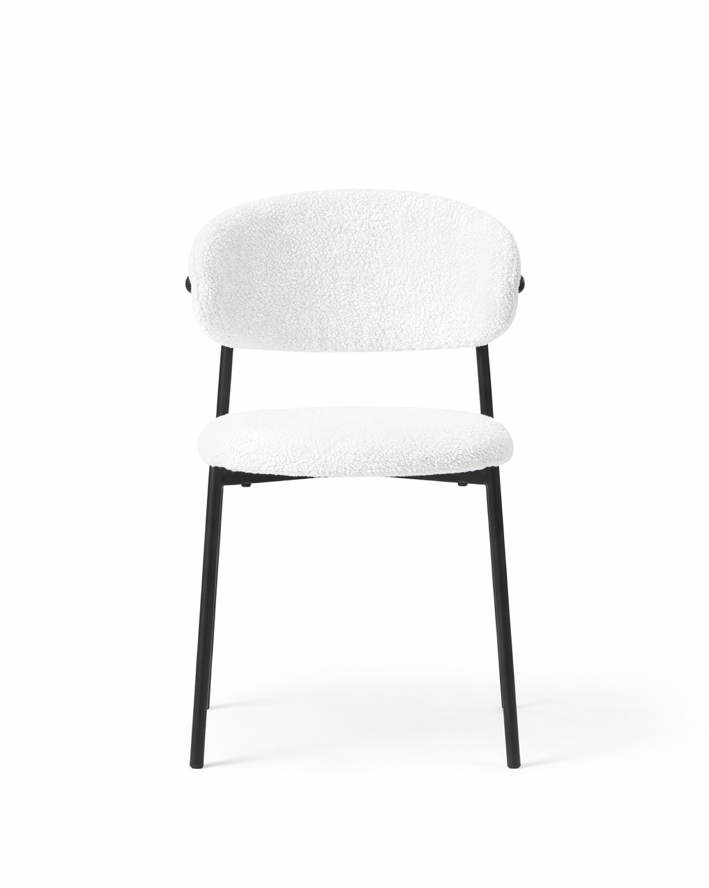 Alto White Boucle Dining Chair
