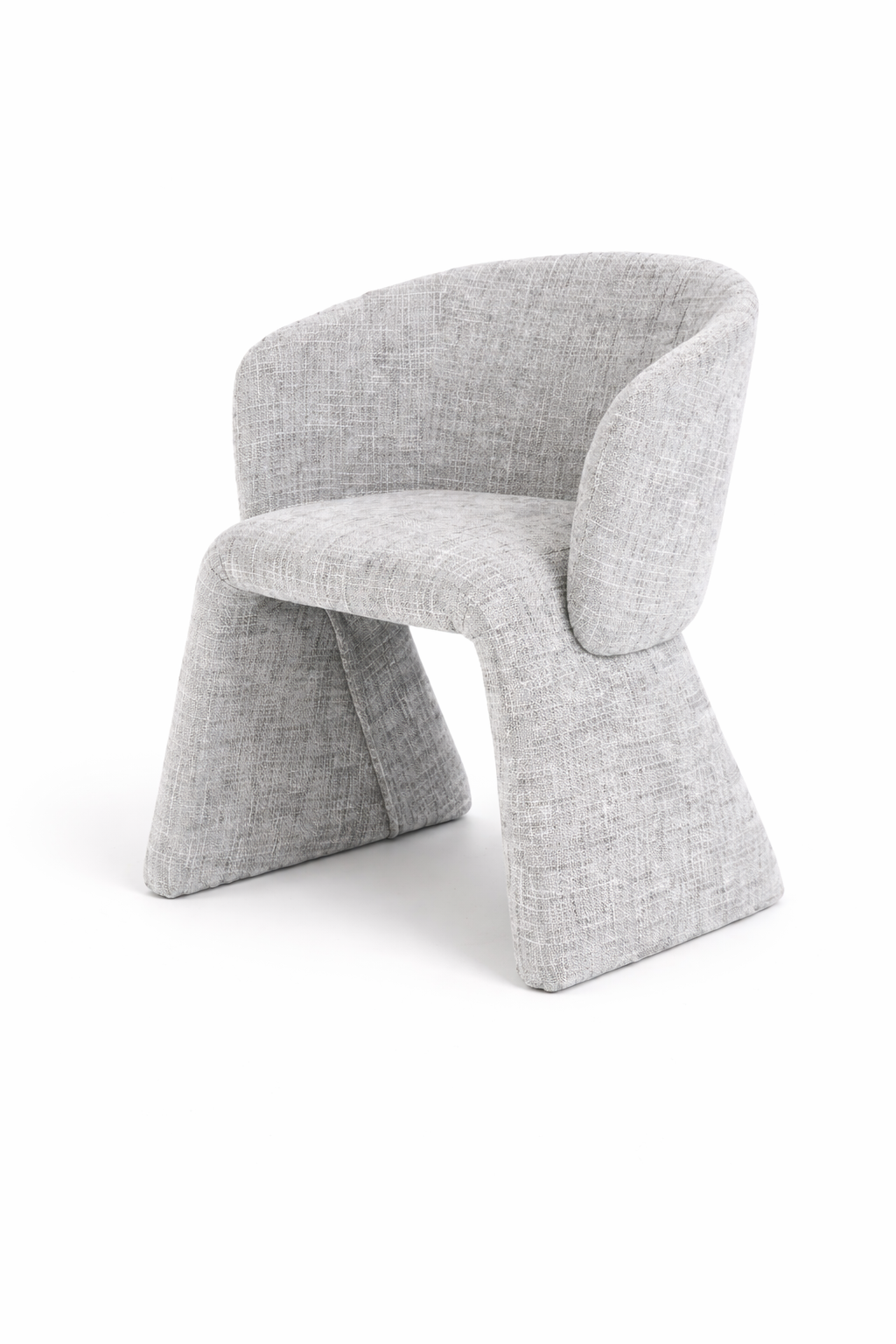 Arcos Grey Dining Chair Side Image