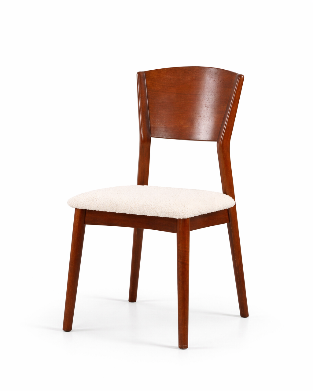 Arven Brown Wood with Off-White Seat Dining Chair