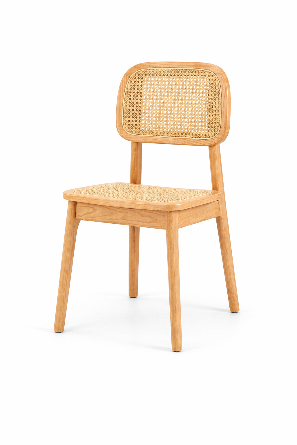 Arvyn Beige Natural Wood Dining Chair