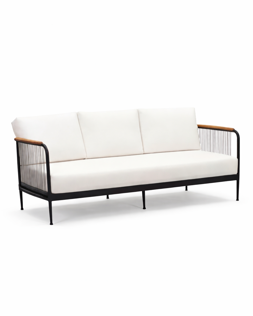 Augusta Black Outdoor Lounge Sofa