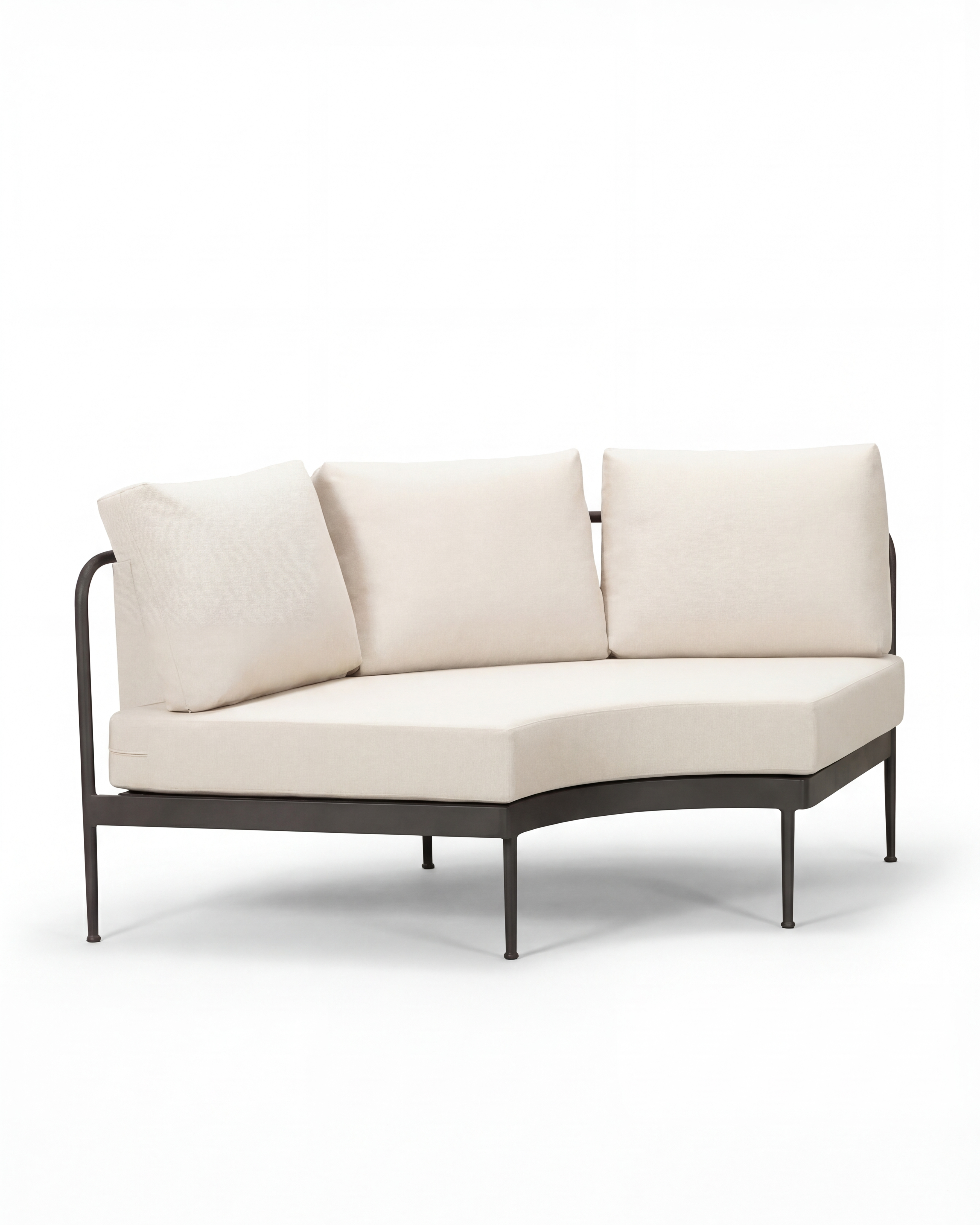 Augusta Dark Grey Outdoor Corner Chair