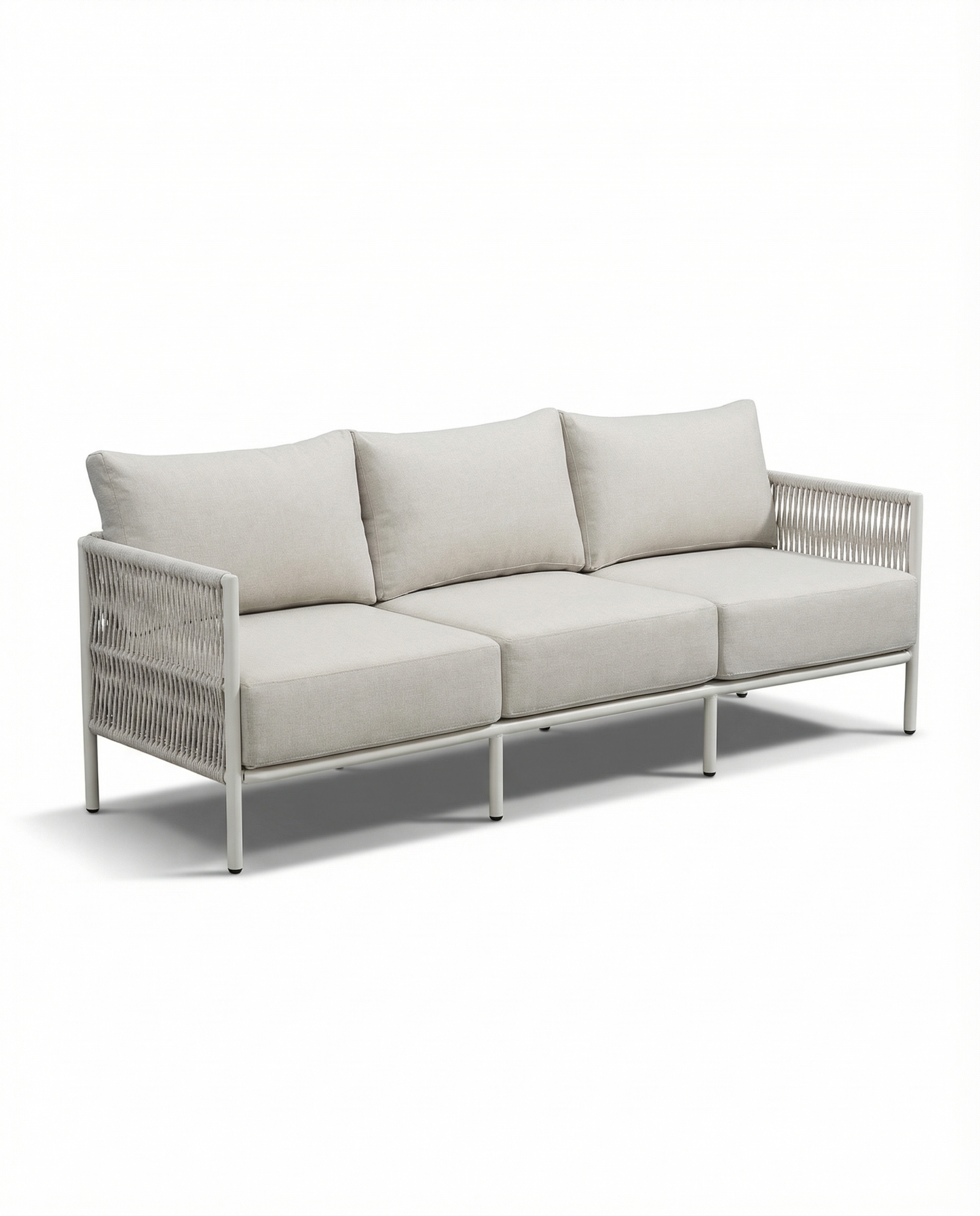 Bern Off-White Outdoor 3-Seater Lounge Sofa
