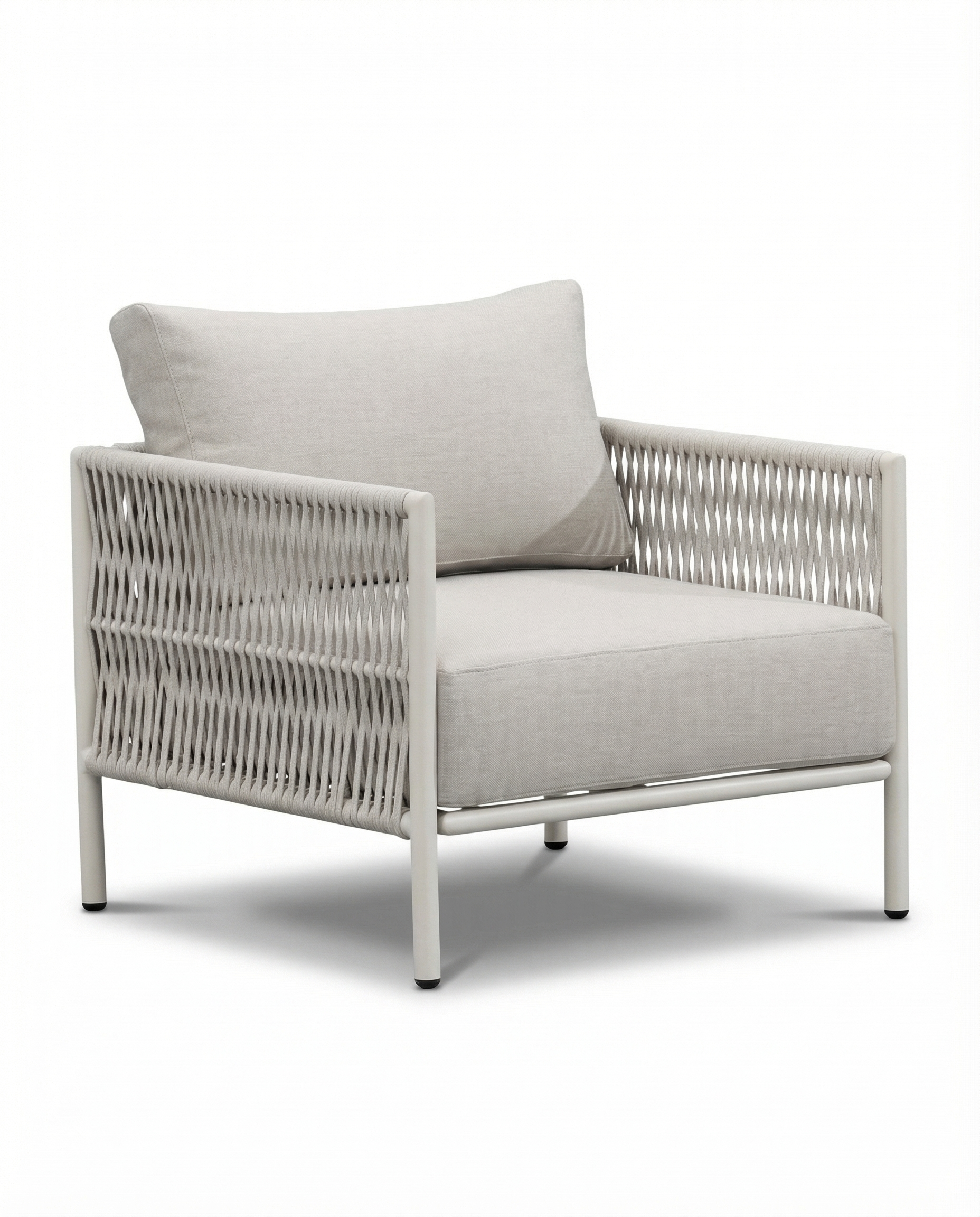 Bern Off-White Outdoor Lounge Chair