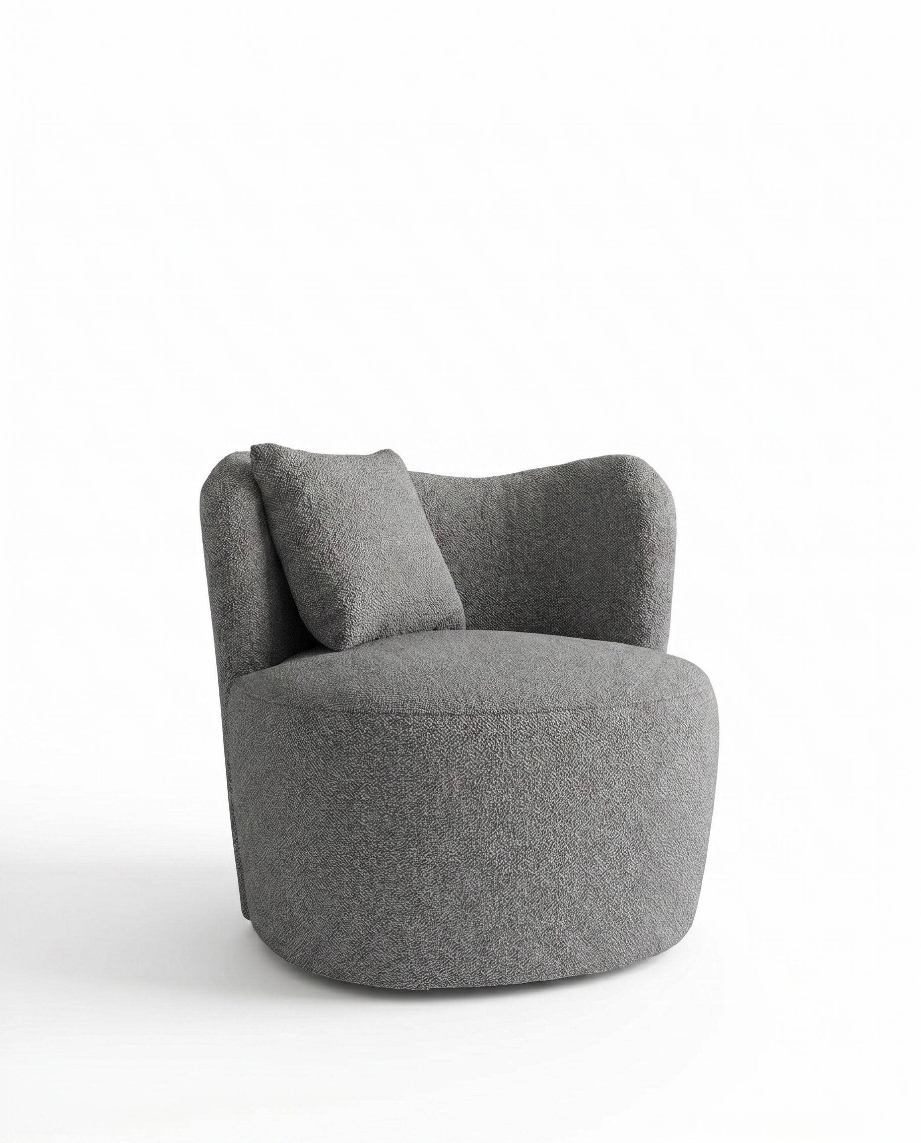 Bronte Dark Grey Swivel Sofa Chair