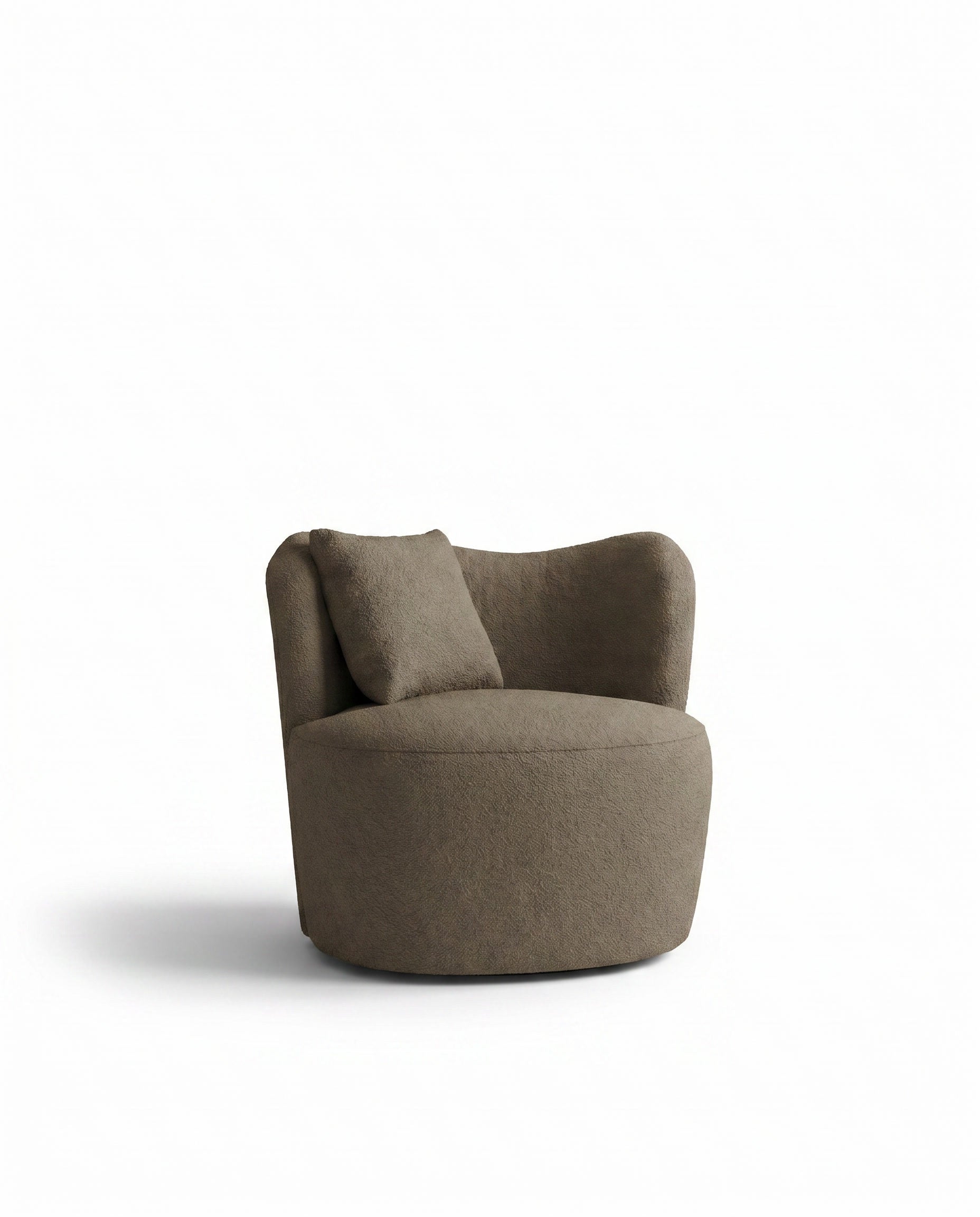 Bronte Earthy Brown Swivel Sofa Chair