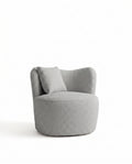 Bronte Light-Grey Swivel Sofa Chair
