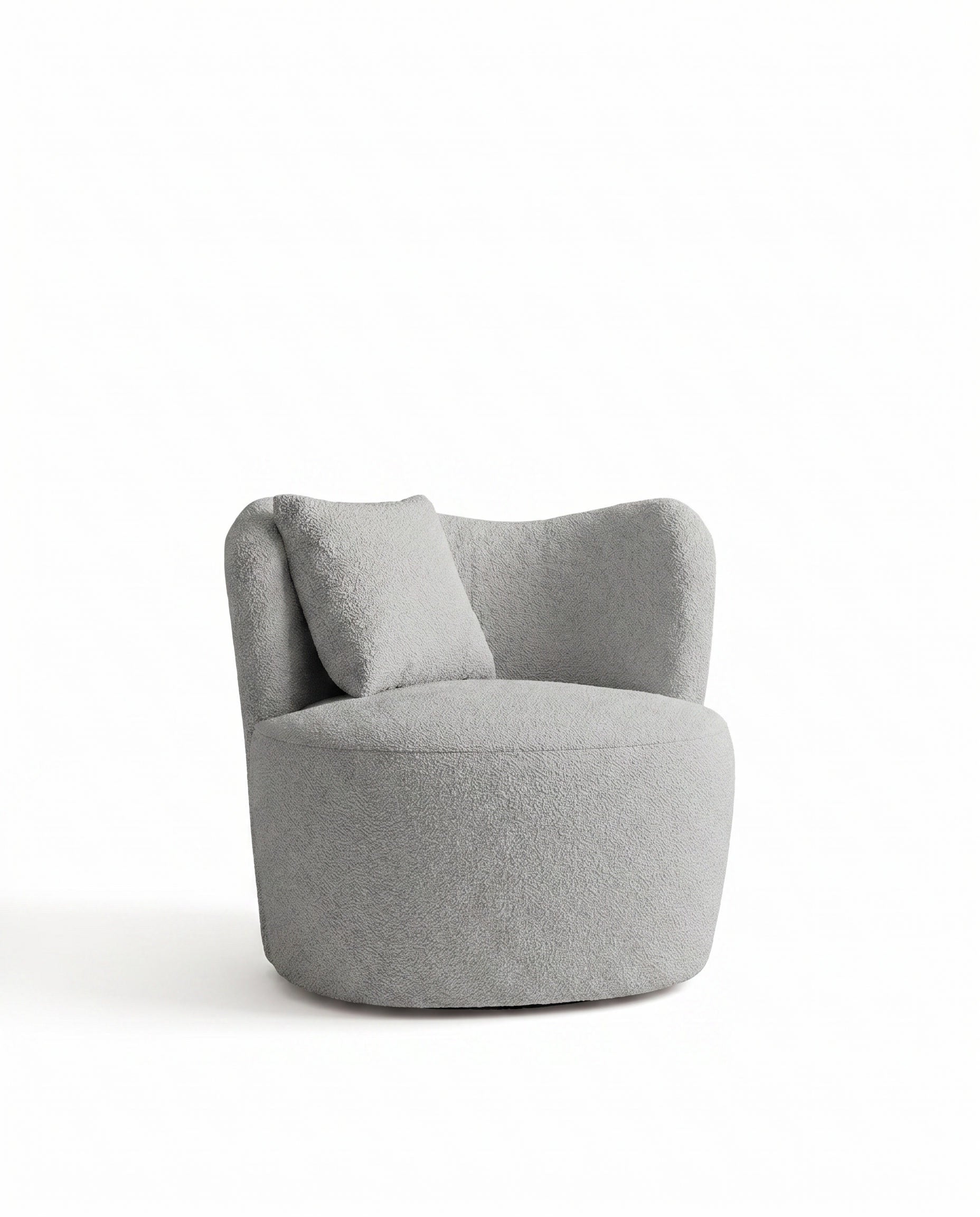 Bronte Light-Grey Swivel Sofa Chair