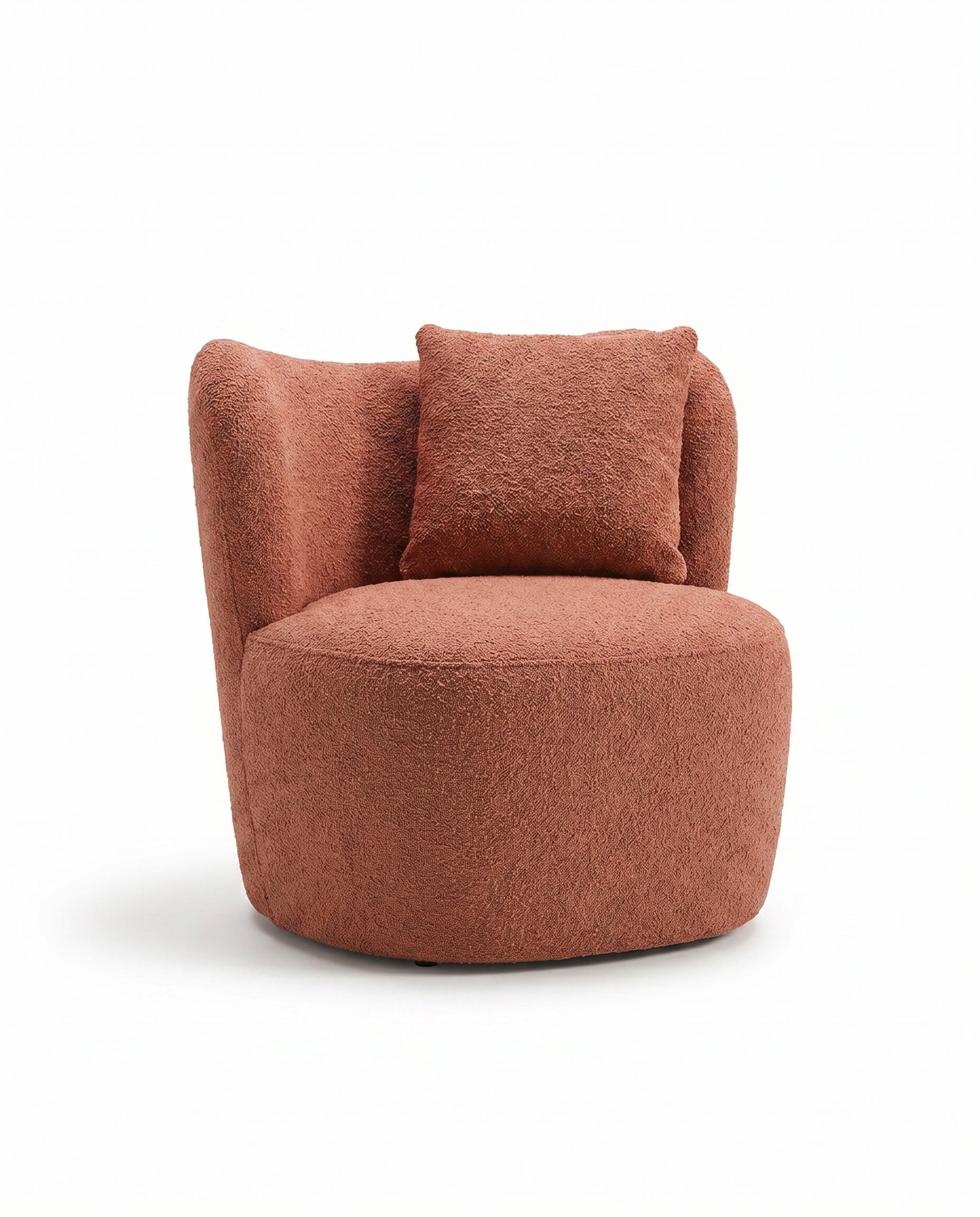 Bronte Rust Brown Swivel Sofa Chair