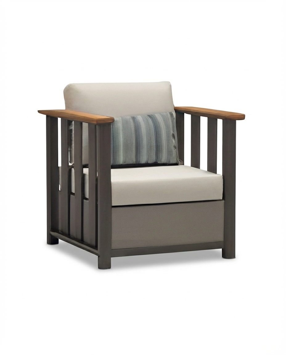 Cape Town Dark Grey Outdoor Lounge Chair