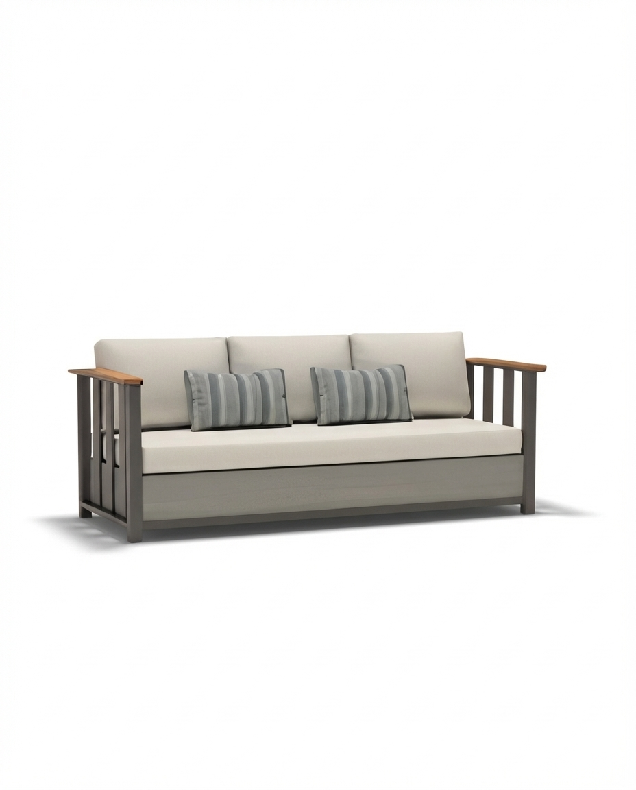 Cape Town Dark Grey Outdoor Sofa