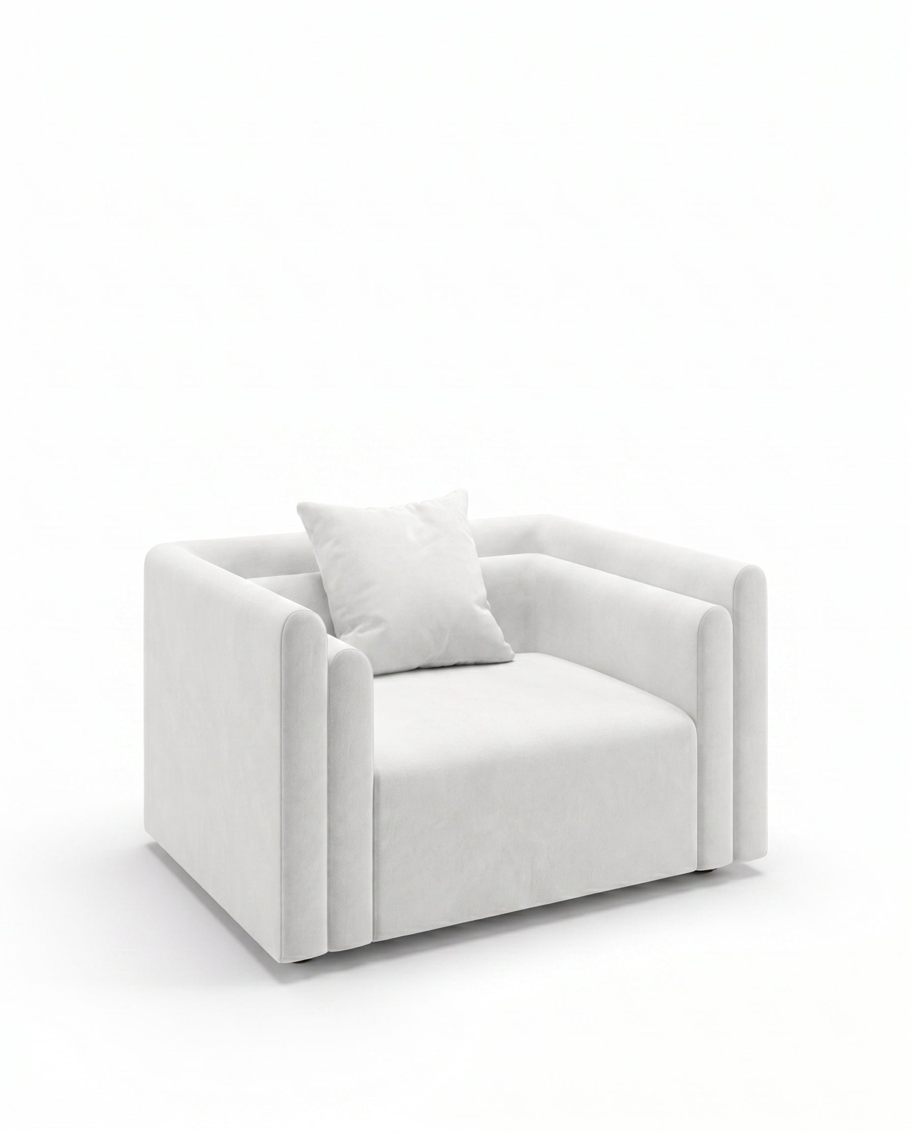 Esmira White Lounge Sofa Chair