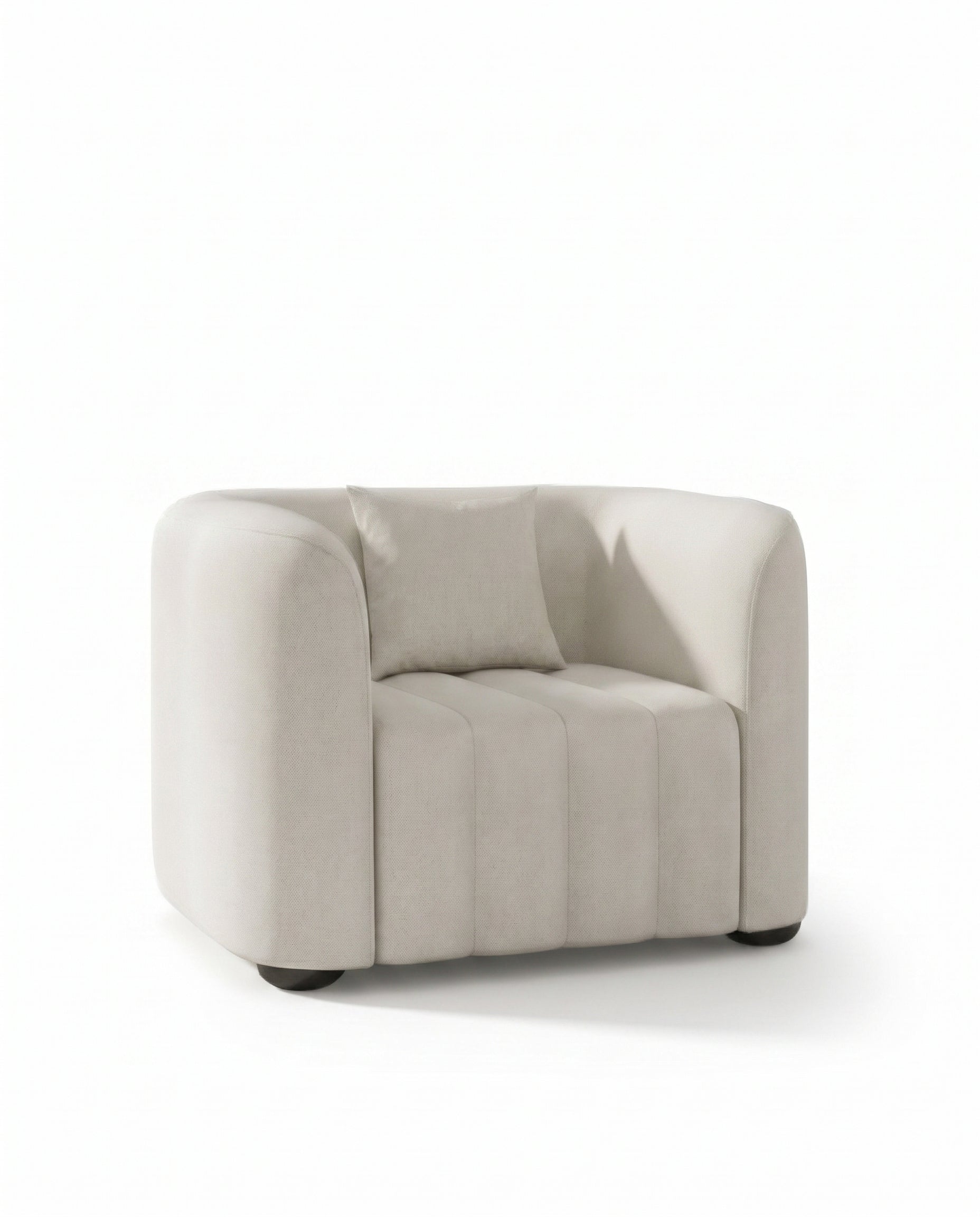 Fausta Stone Ivory Lounge Sofa Chair