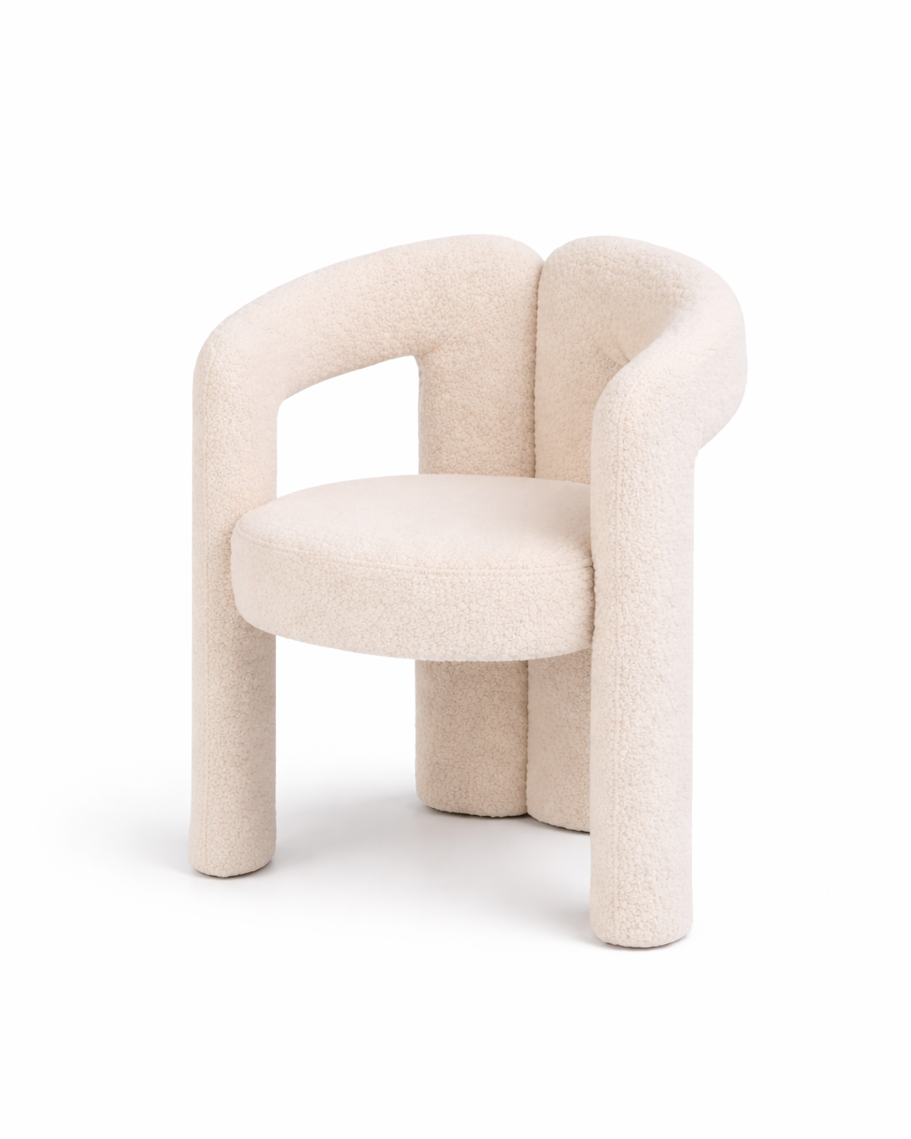 Ilana Beige Boucle Chair