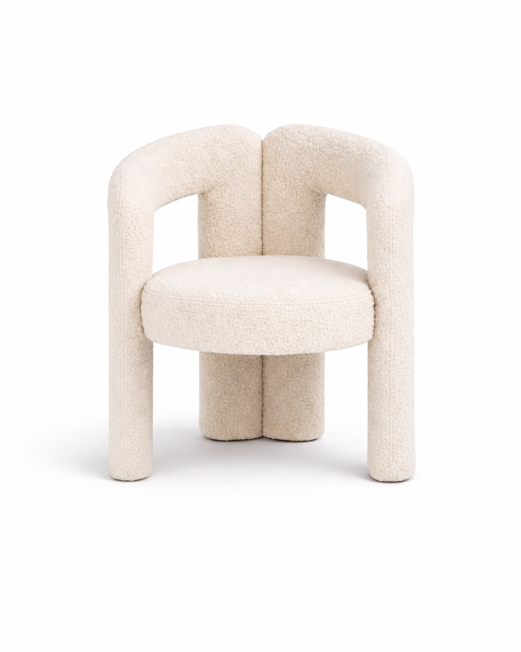Ilana Beige Boucle Dining Chair
