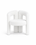 Ilana Off White Boucle Dining Chair