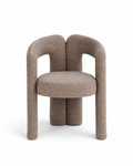 Ilana Brown Boucle Dining Chair