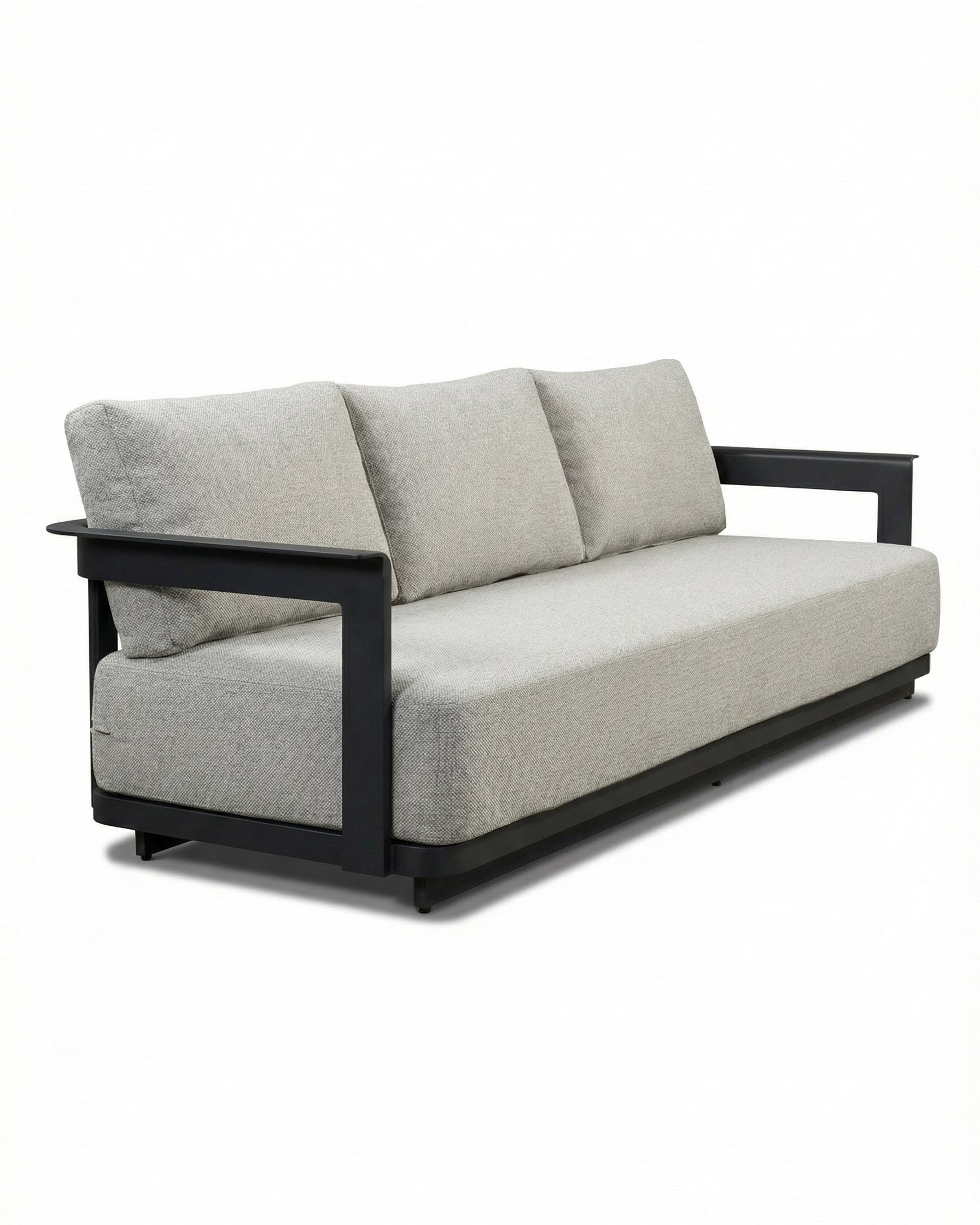 Imperial Dark Grey Outdoor Lounge Sofa with Light Grey Cushion