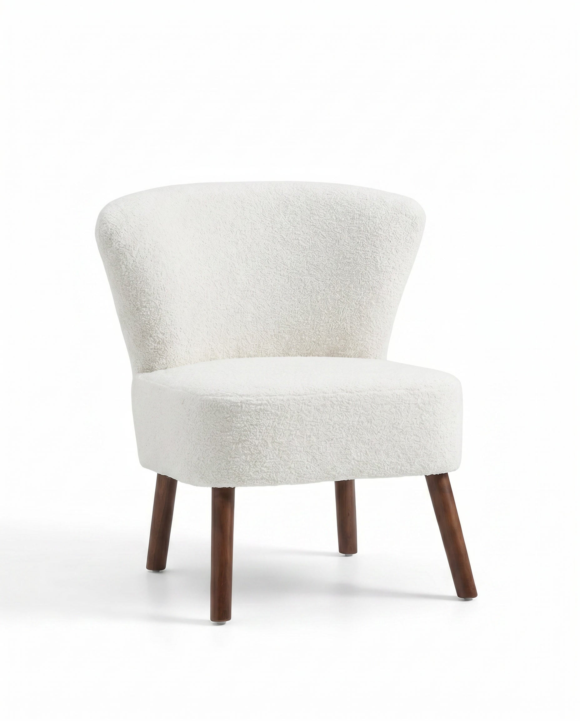 Jane Off-White Boucle Lounge Chair