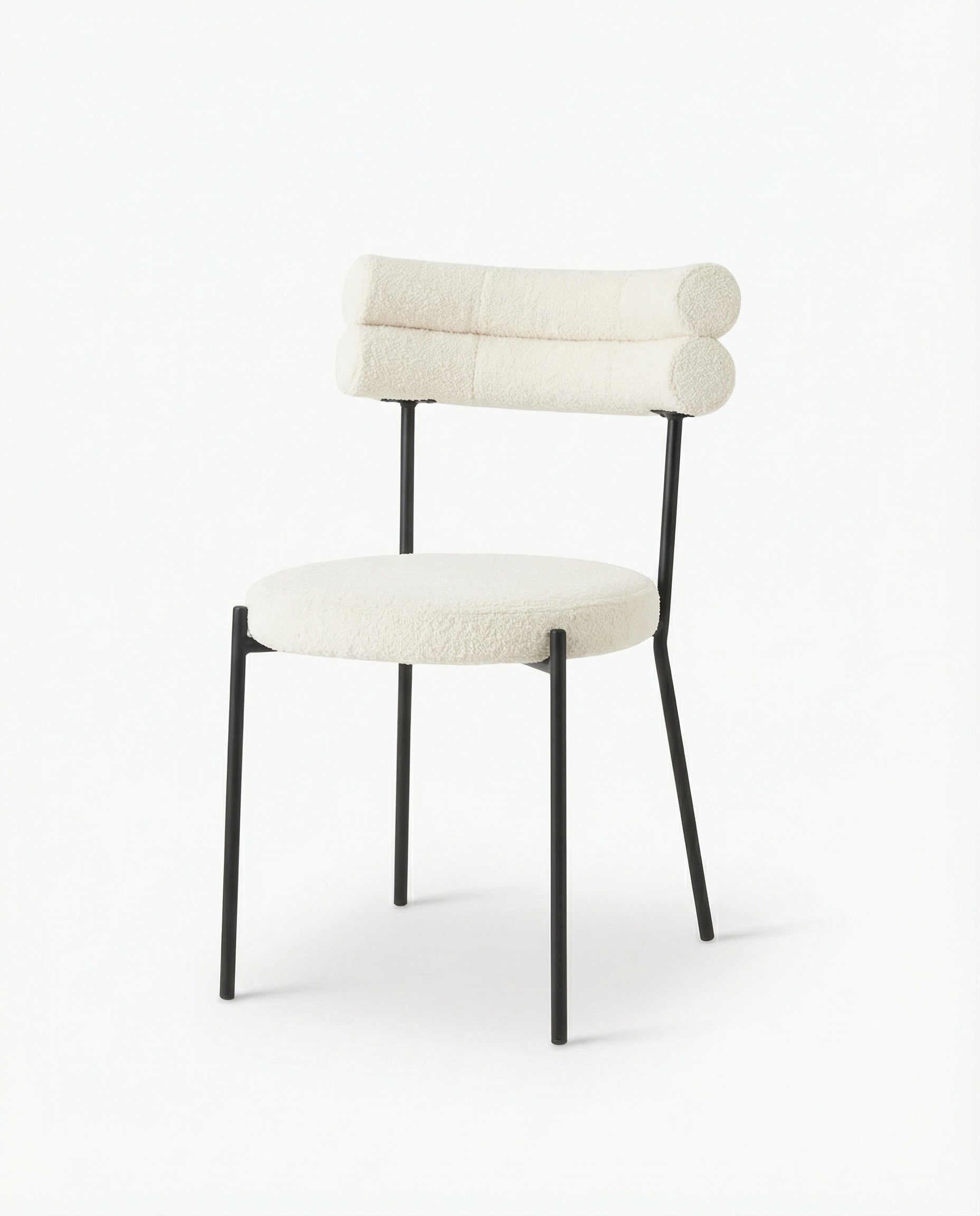 Dovaro Cream Bouclé Dining Chair