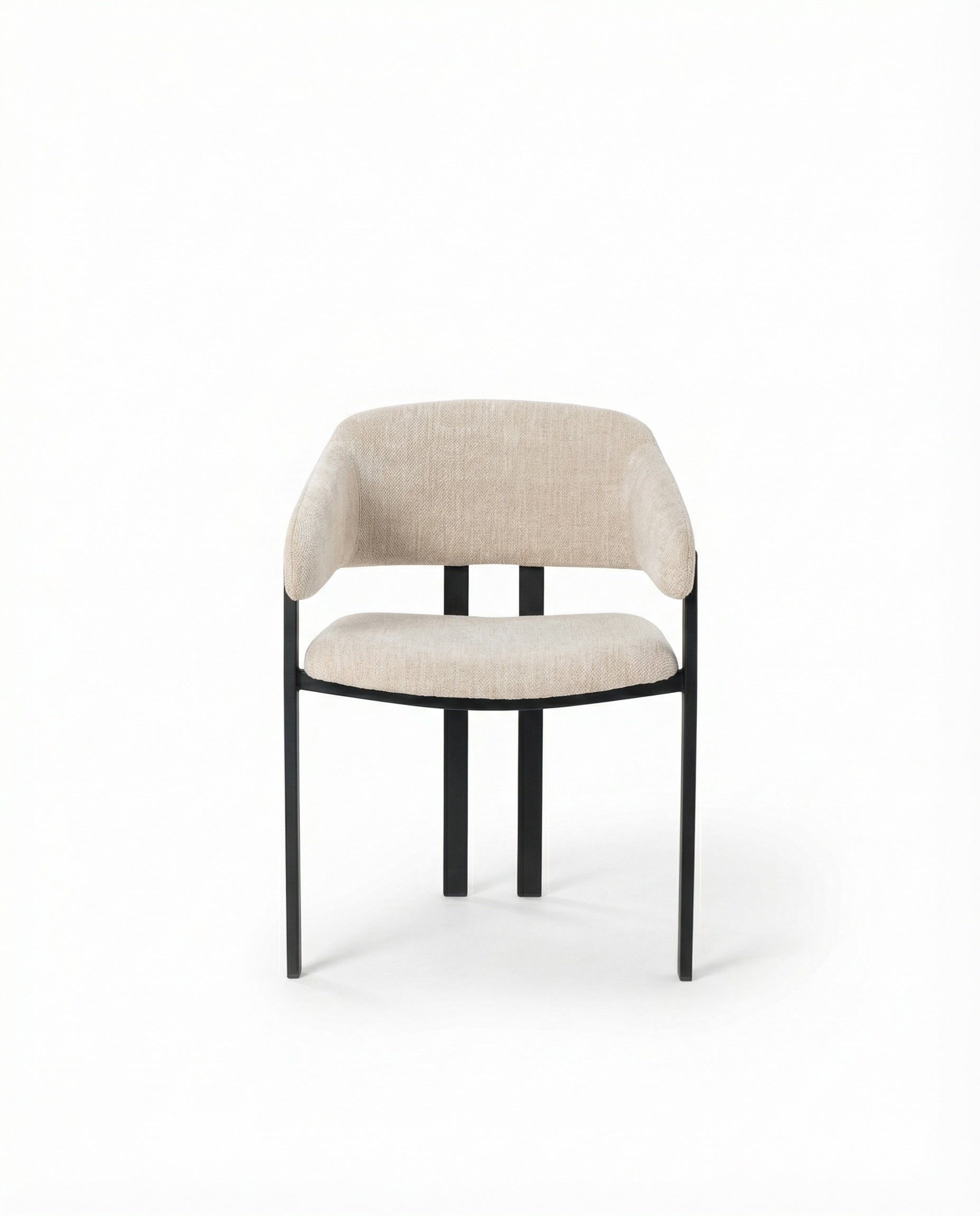 Joreva Light Beige Bouclé Dining Chair