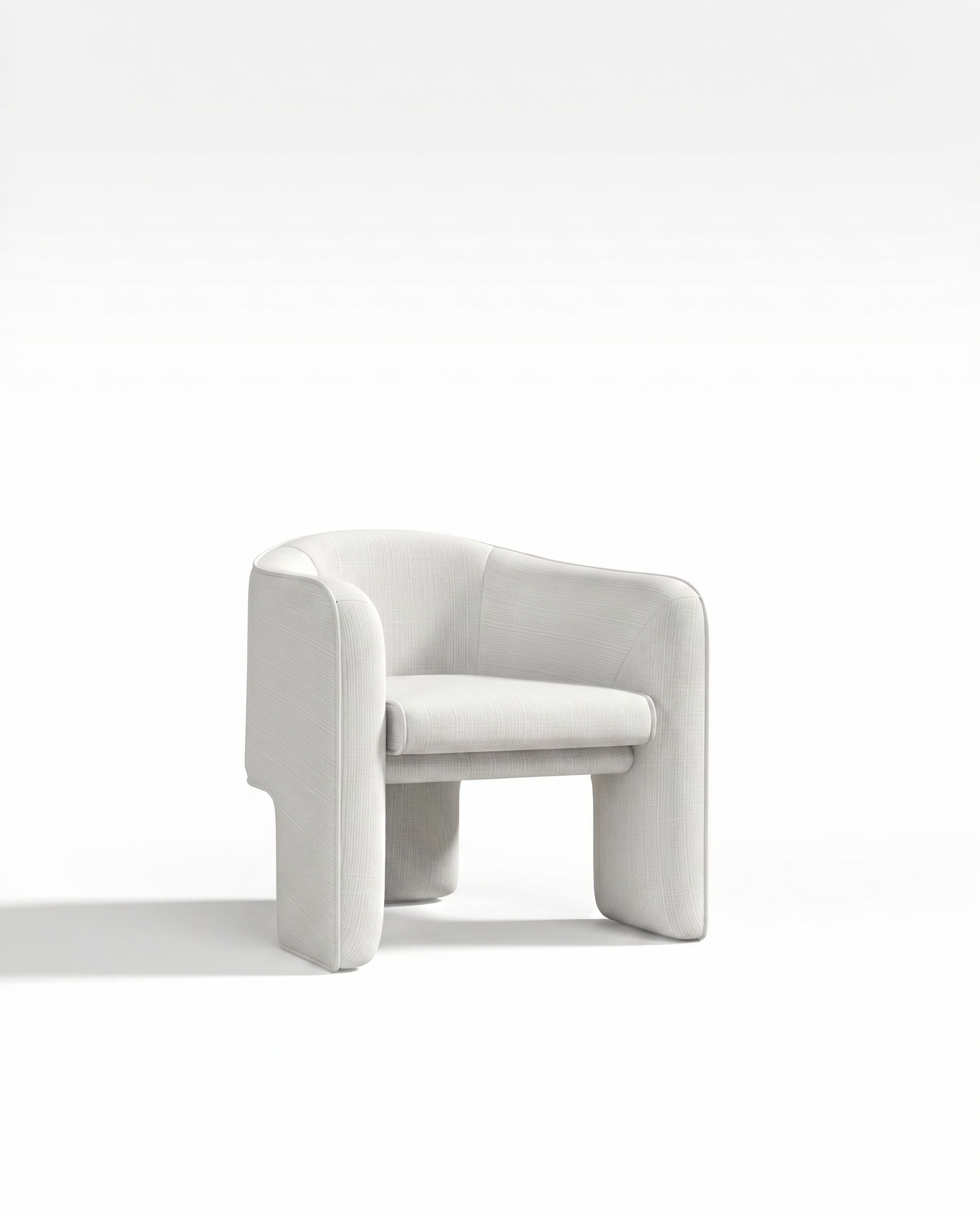 Kendra White Lounge Chair