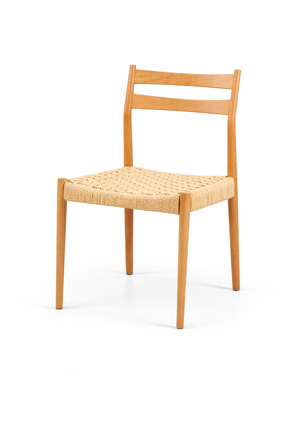 Laro Natural Wood Cane Dining Chair