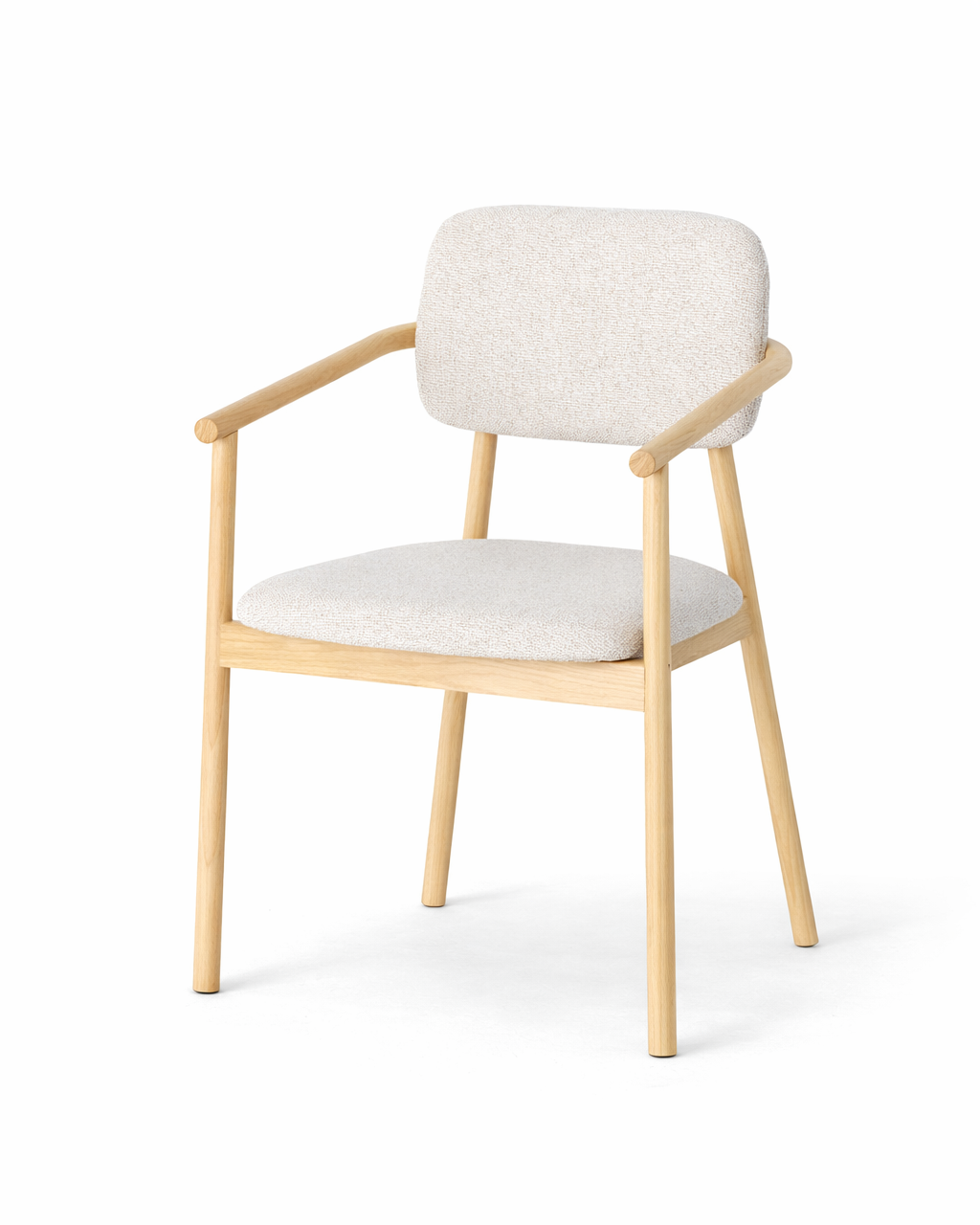 Lenvaro Gold with Off White Wooden Dining Chair
