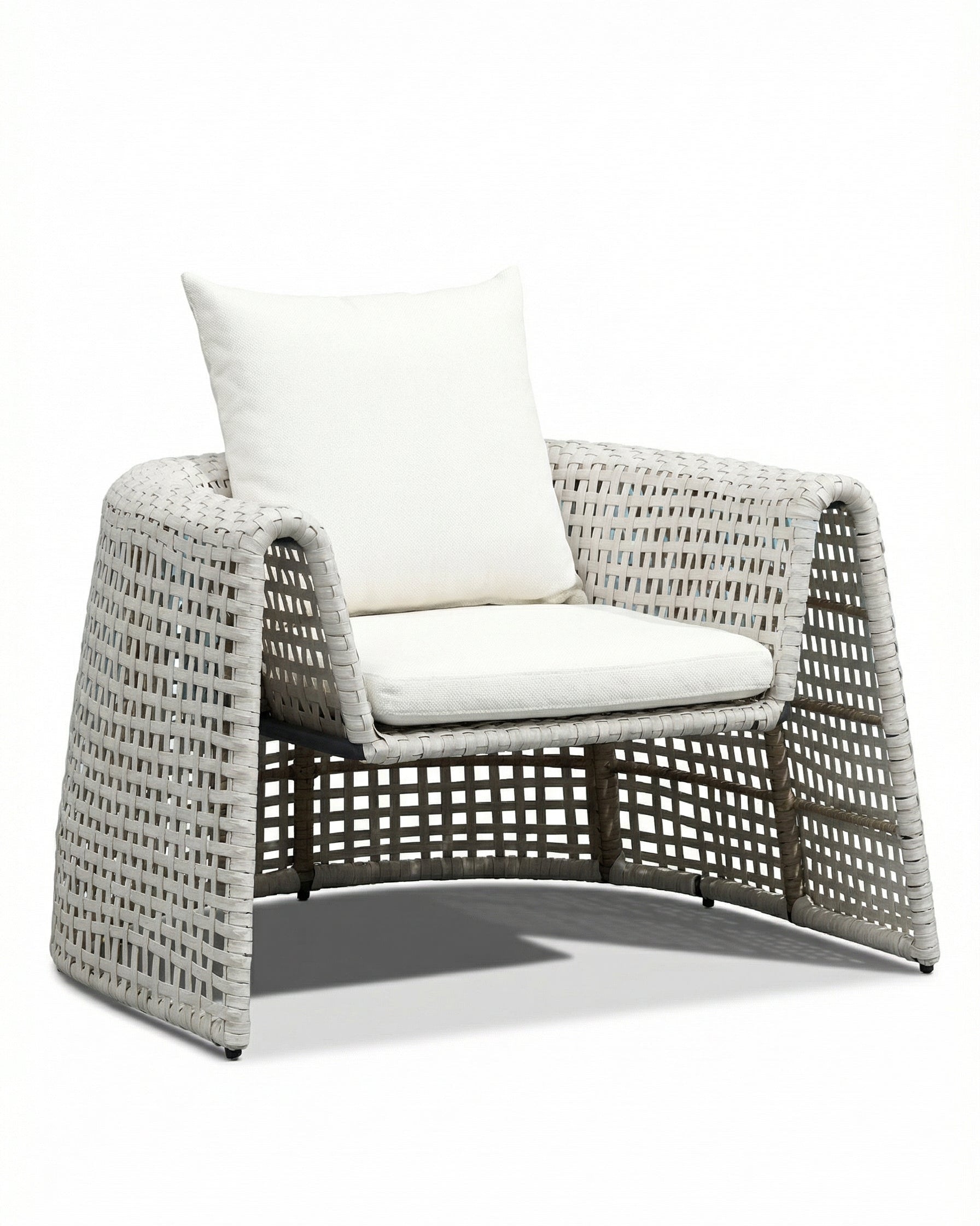 Lily Off-White Outdoor Lounge Chair