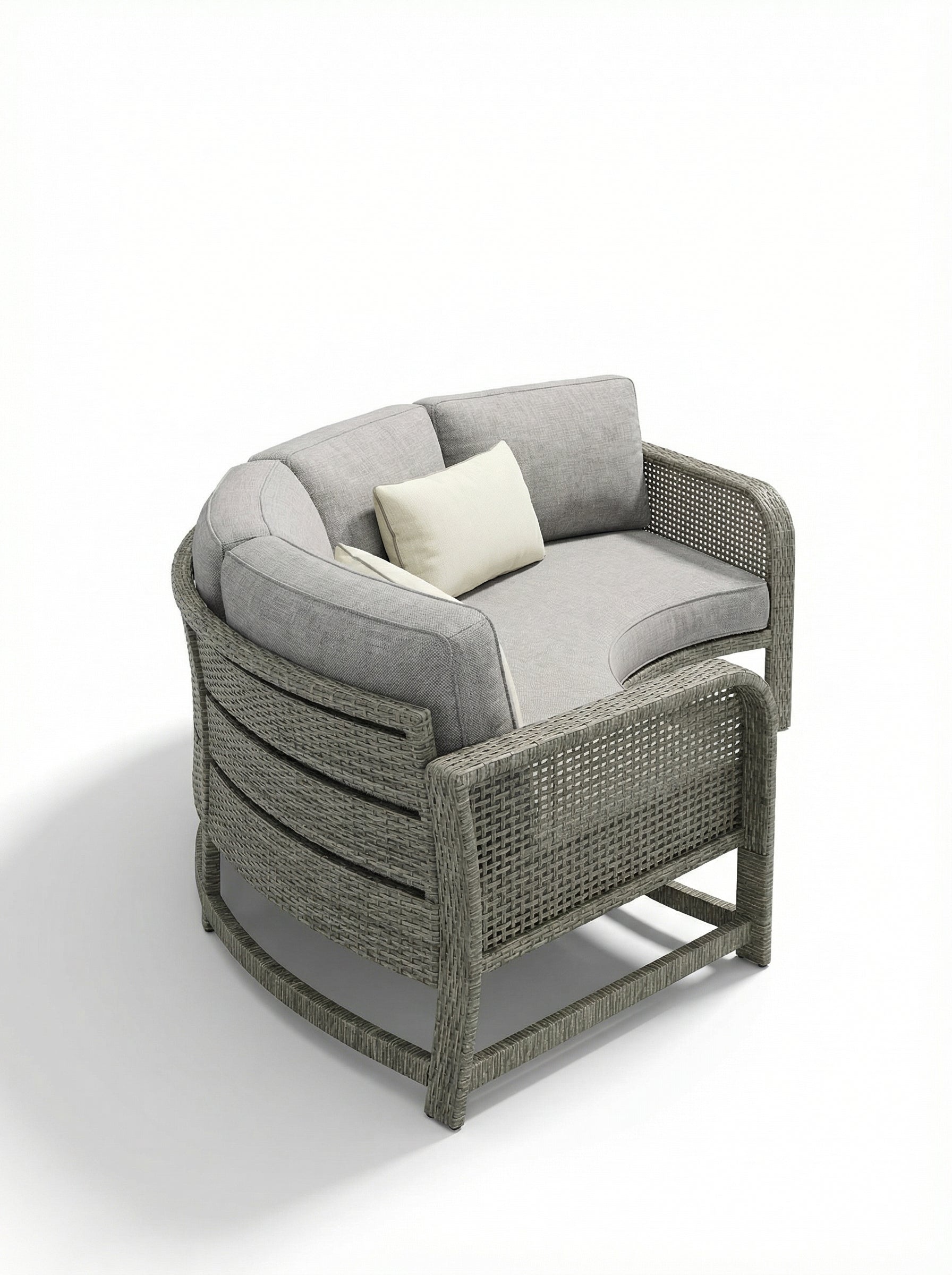 Melrose Armless Grey Outdoor 1 Seater Lounge Sofa
