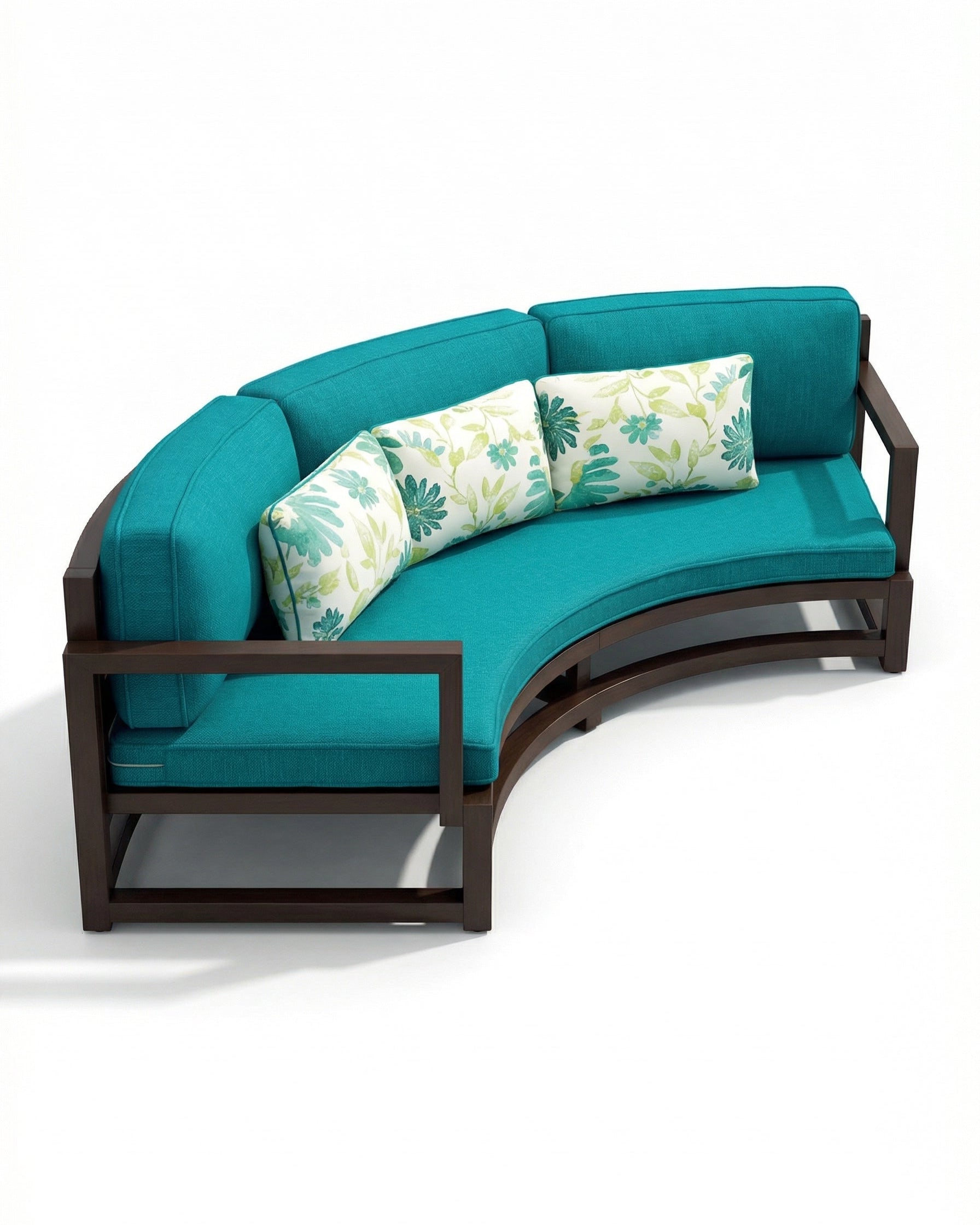 Melrose LAF 3 Dark Wood Outdoor 3 Seater Lounge Sofa