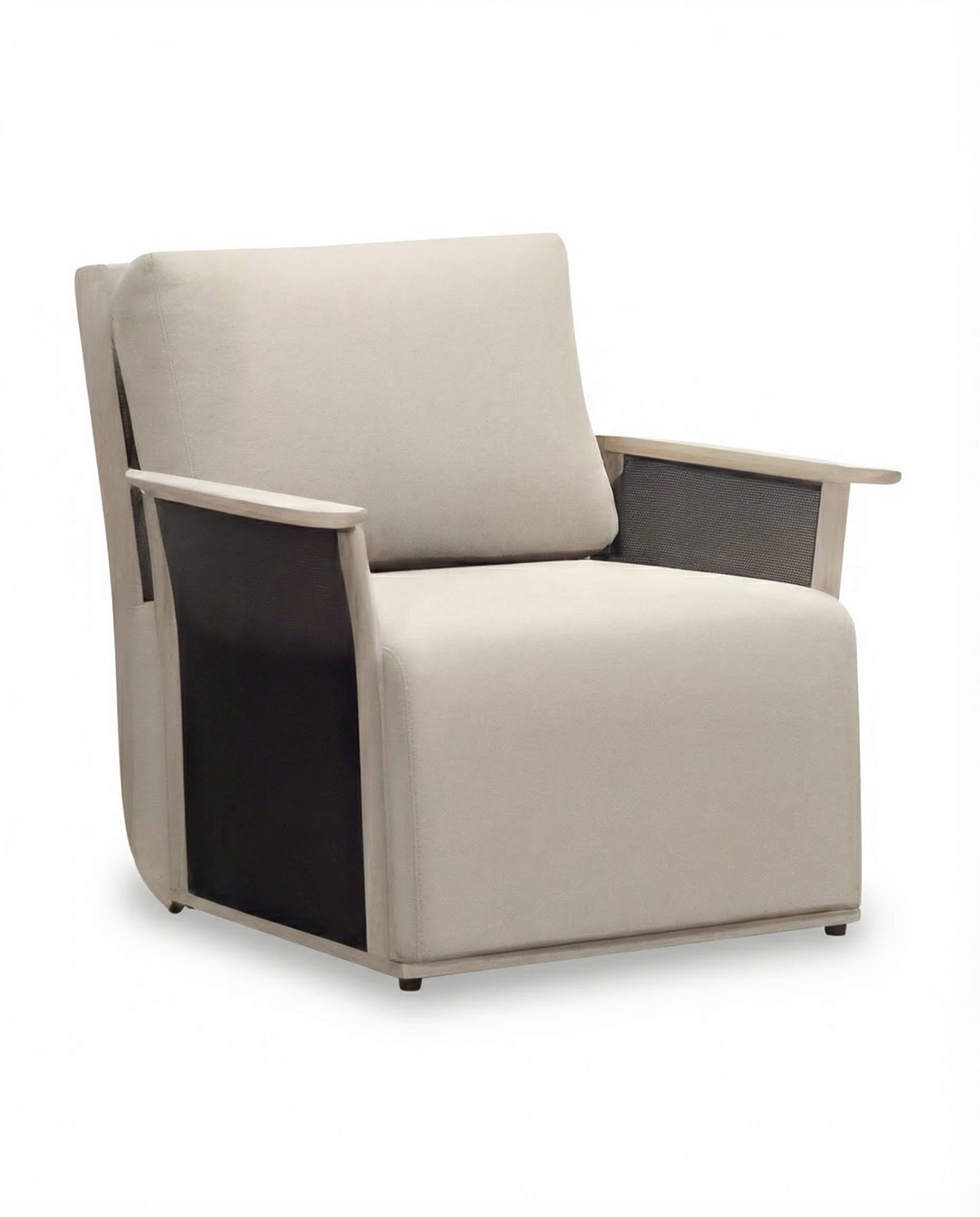 MemphisLight Wood  Outdoor Lounge Sofa Chair