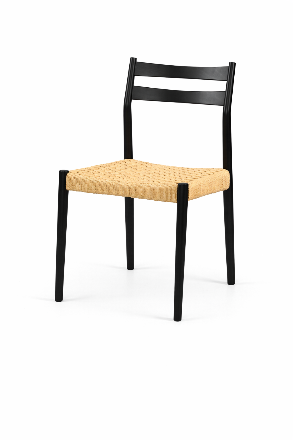 Miro Black Woven Cane Dining Chair