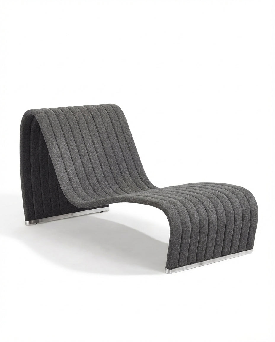 Niagara Light Grey Outdoor Armless Lounge Chair