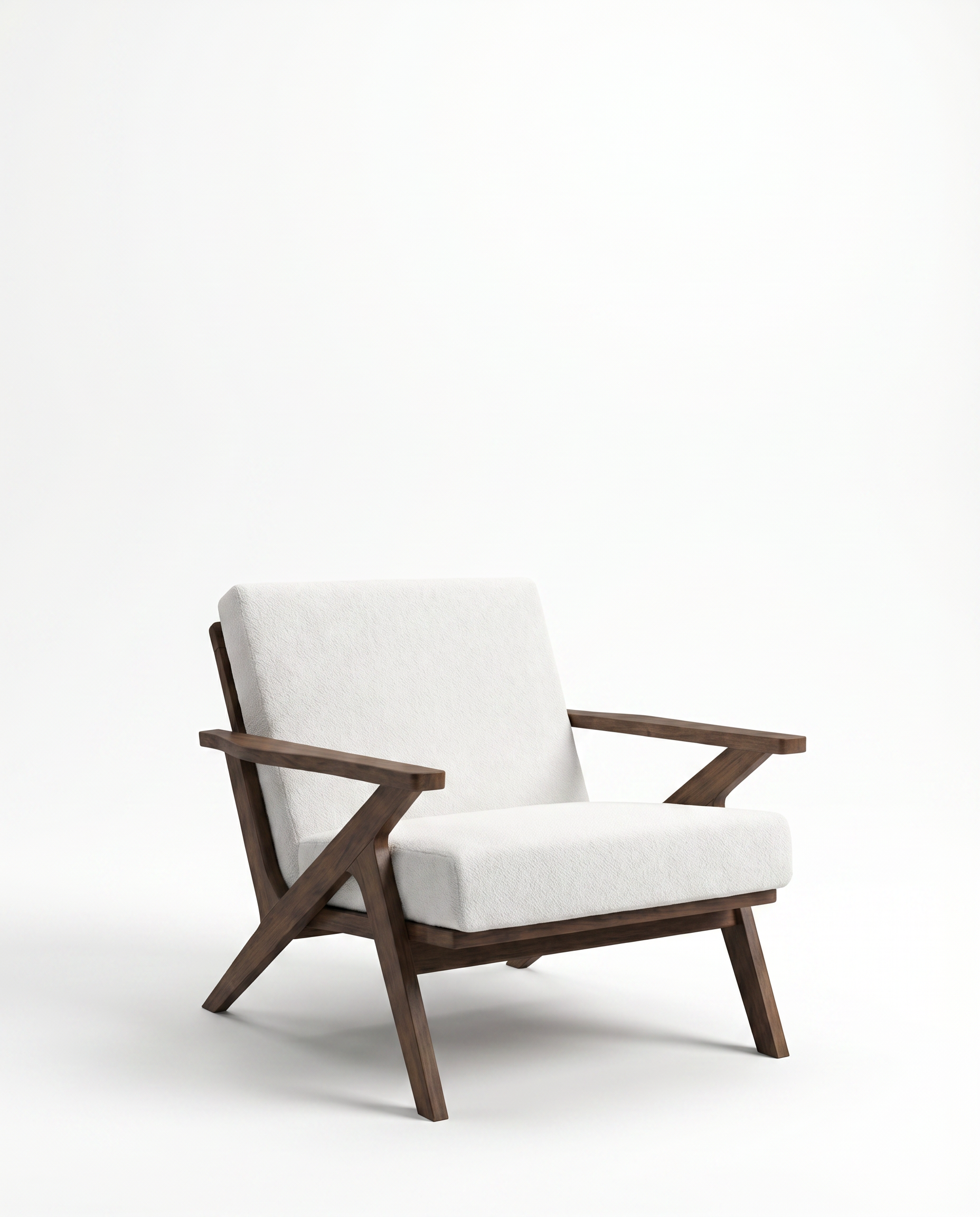 Ohrid Dark Wood Accent Chair