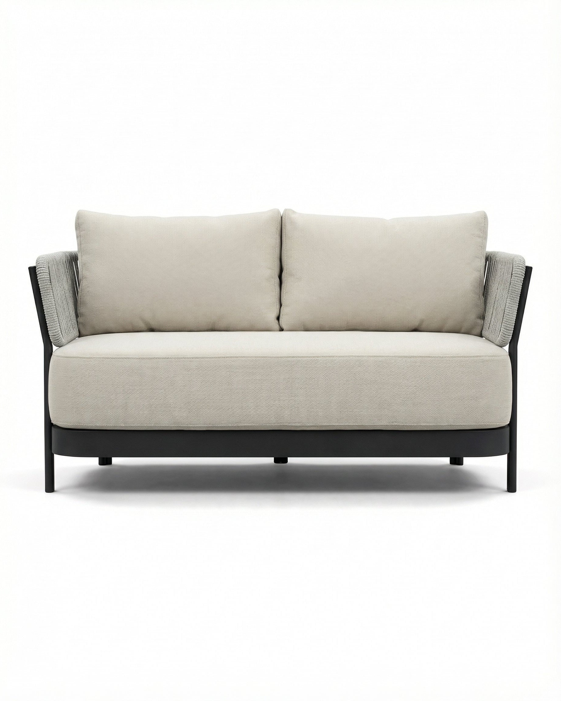 Prague Dark Grey Woven Outdoor Lounge Sofa