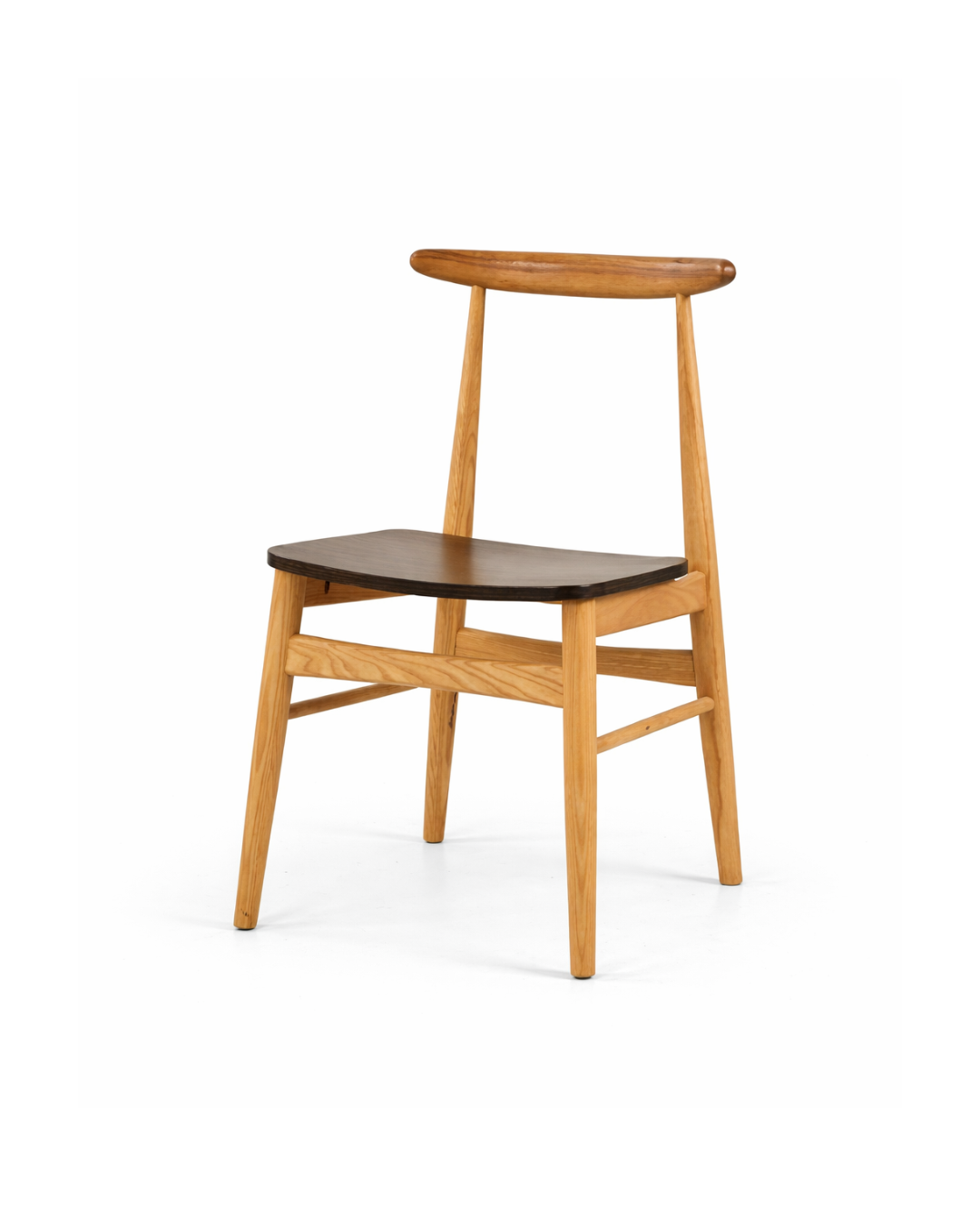 Soren Natural Wood With Dark Brown Seat Dining Chair