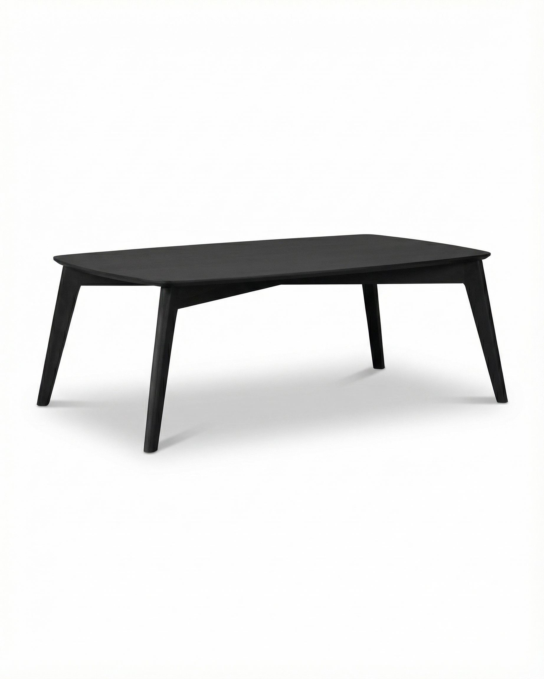 Tallinn Dark Grey Outdoor Coffee Table With Black Legs