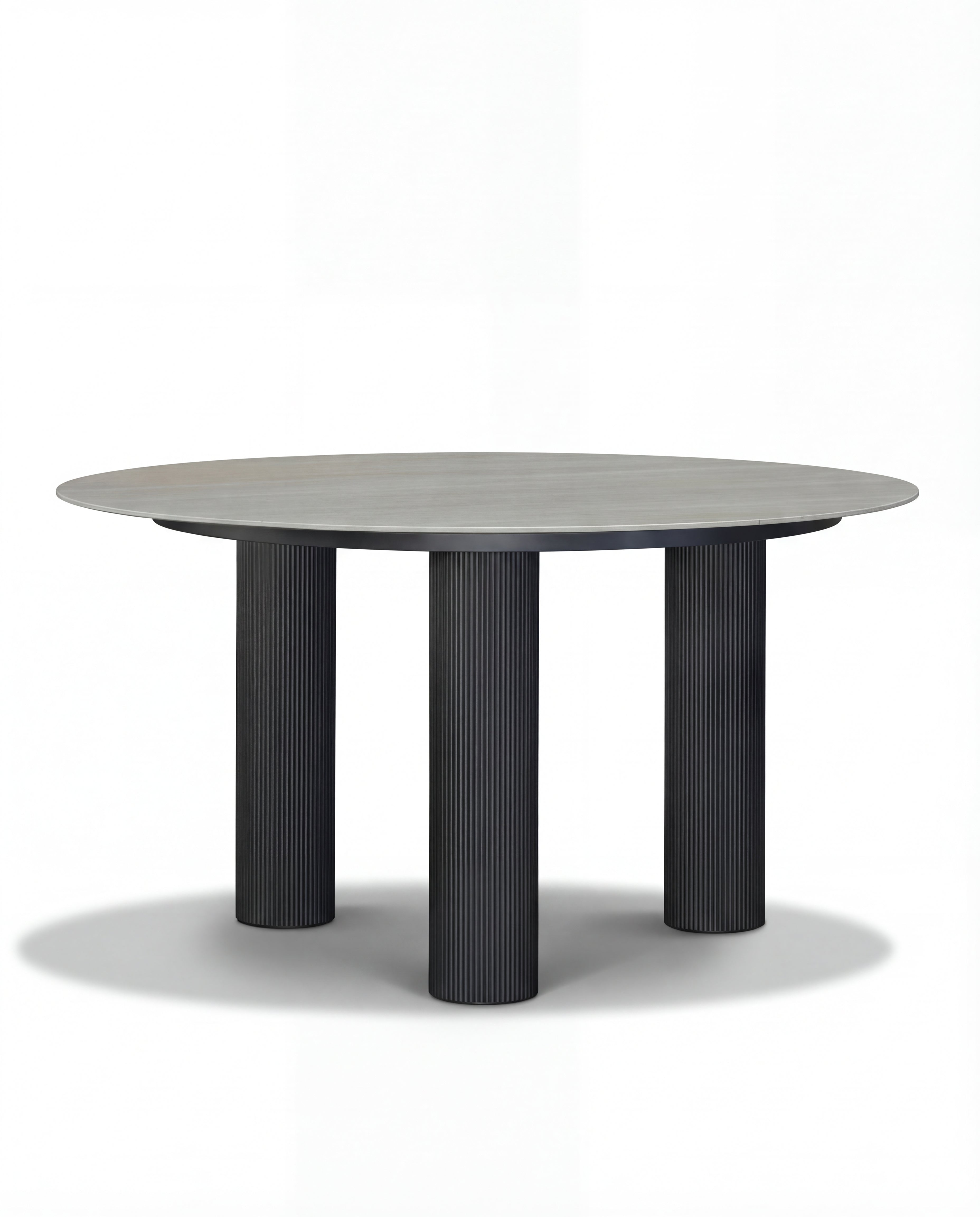 Texas Dark Grey Outdoor Dining Table with Light Grey Top