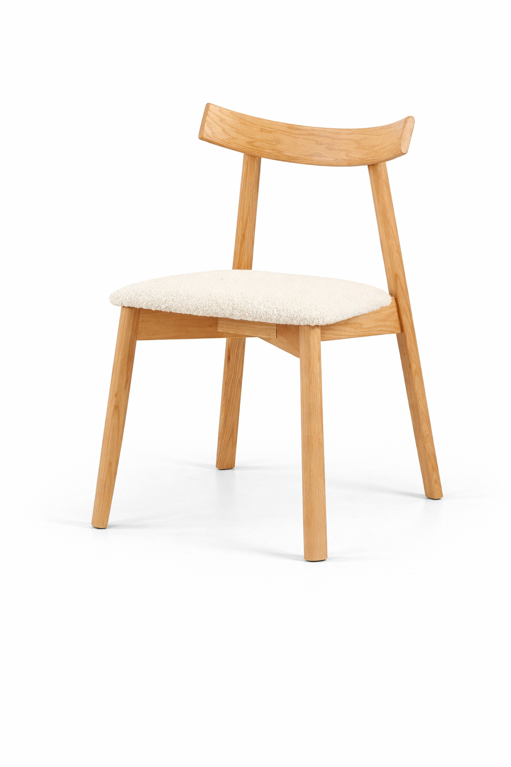 Torin Natural Wood with Beige Seat Dining Chair