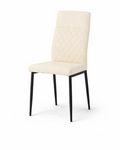 Velnor Black with Beige Seat Dining Chair