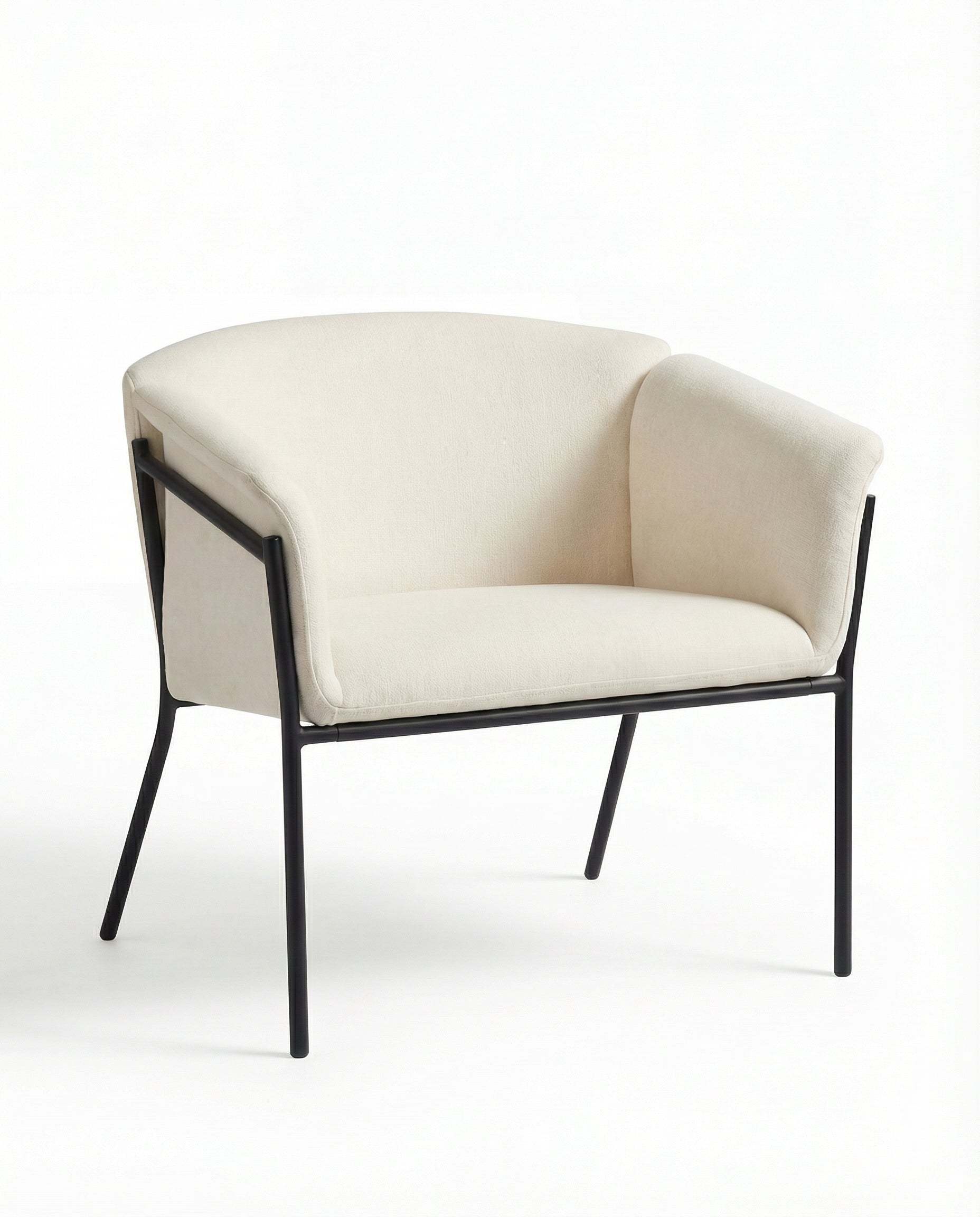 Velrano Off White Lounge Sofa Chair