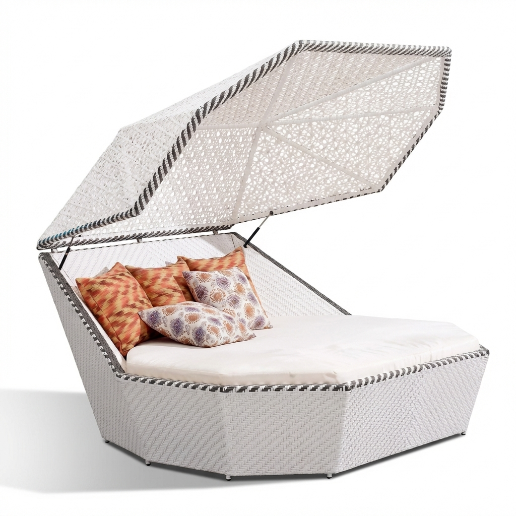 Venus Off-White Outdoor Round Daybed