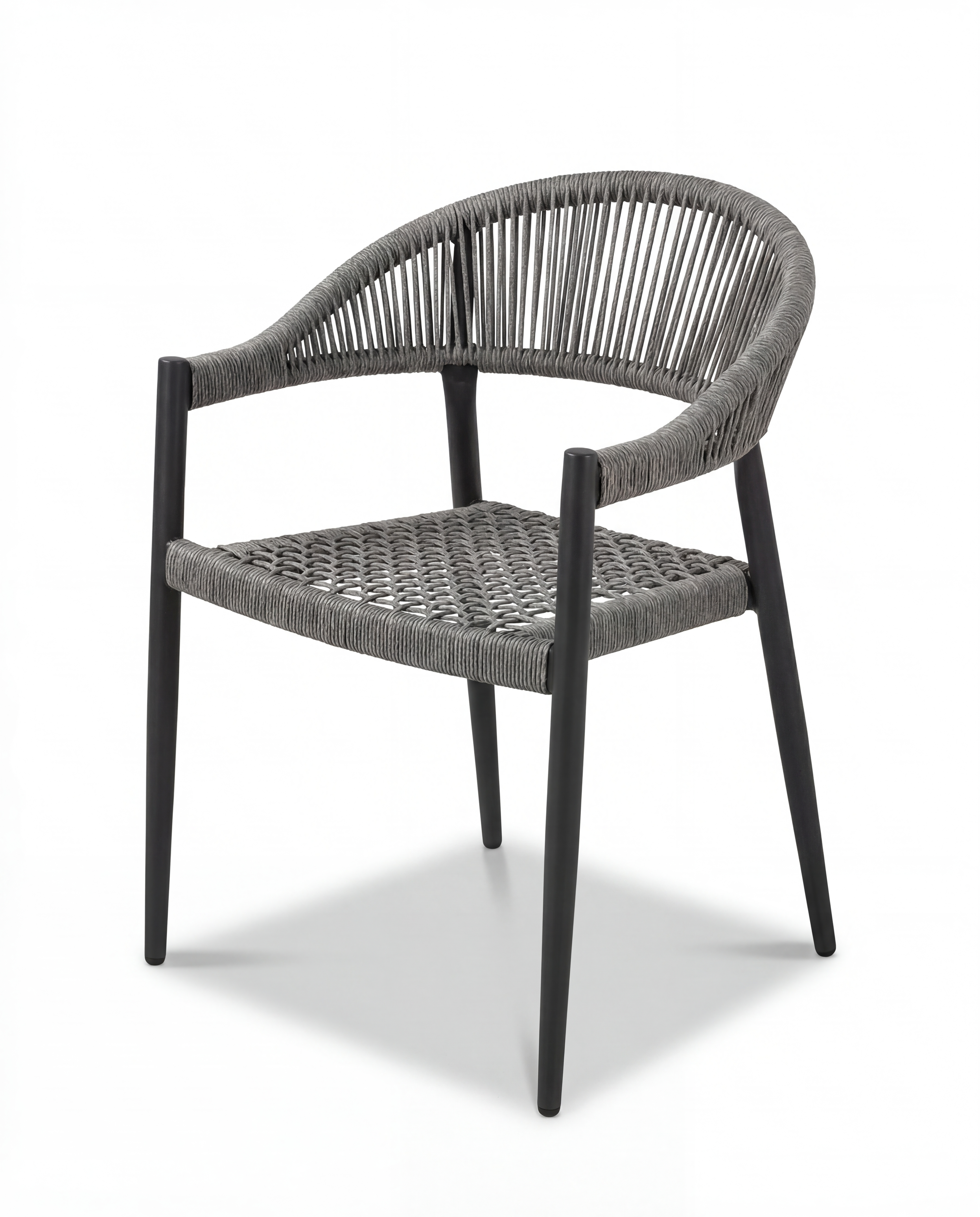 Yadu Dark Grey Outdoor Dining Chair